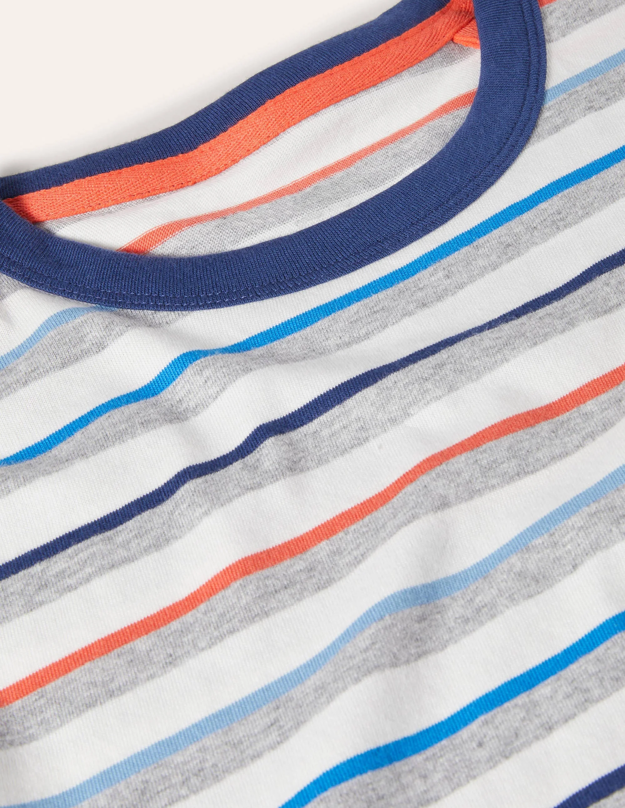 Stripe T-Shirt-Grey Marl Multi Stripe - Image 6