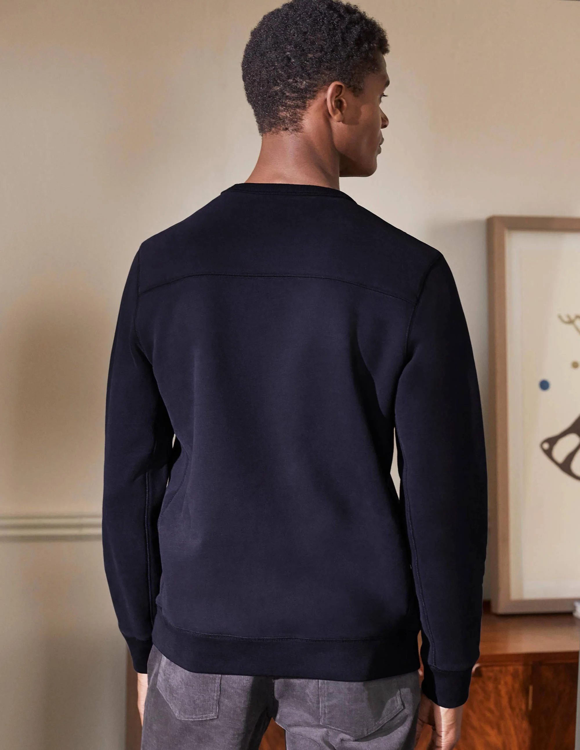 Supersoft Sweatshirt-Navy - Image 4