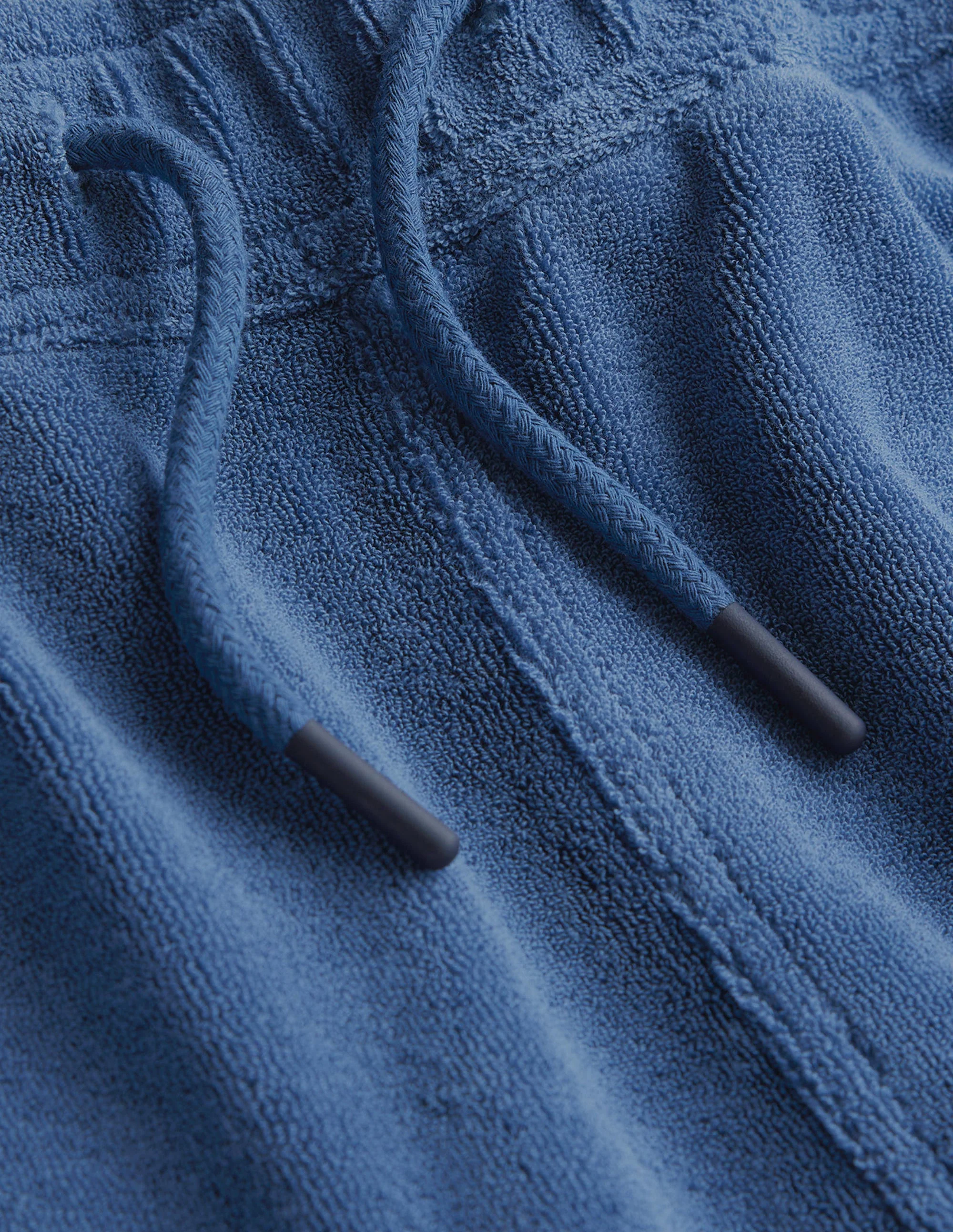 Towelling Drawstring Shorts-True Navy - Image 6