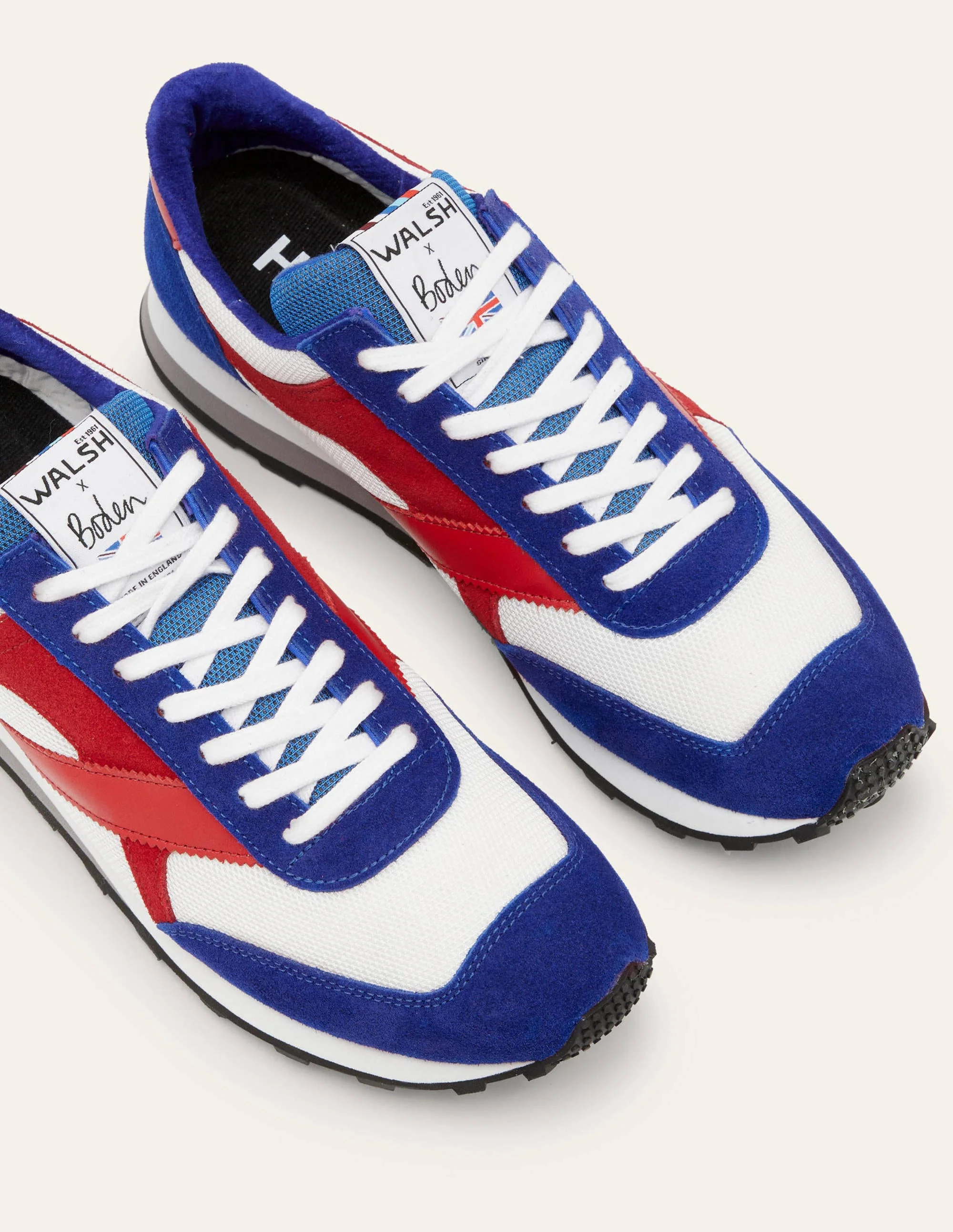 Walsh Tornado Trainers-Red/White/Blue - Image 2