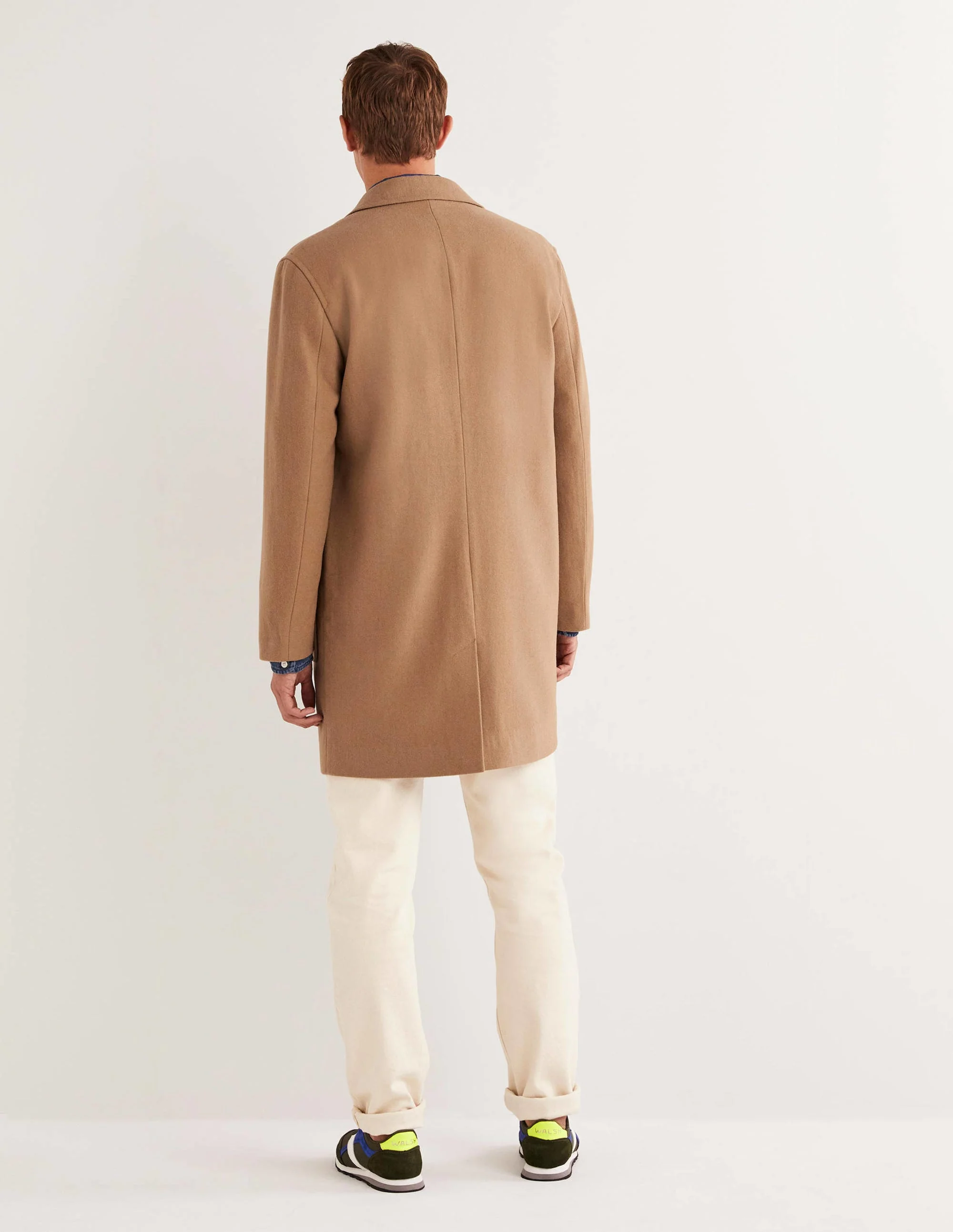 Wool Overcoat-Camel - Image 3