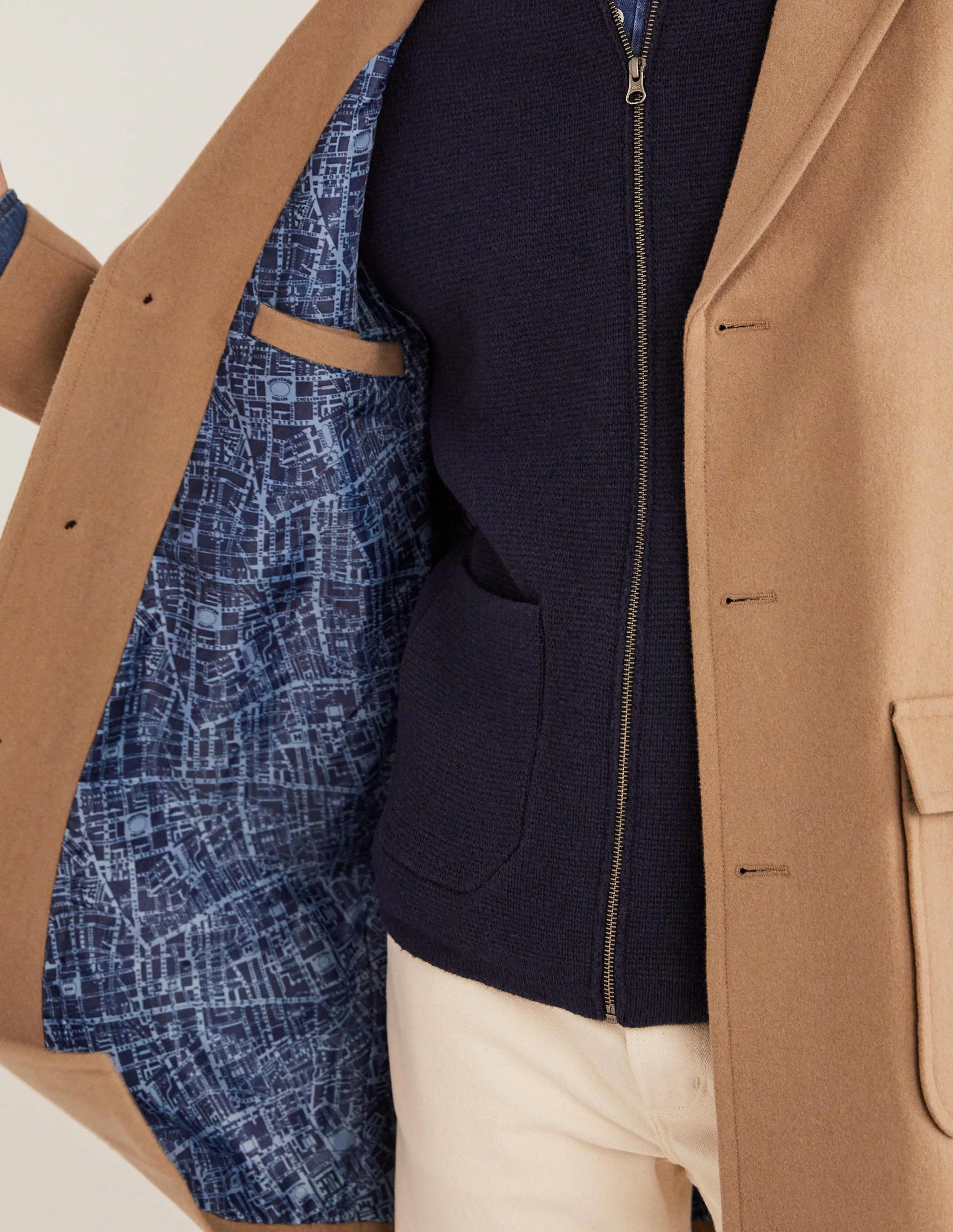 Wool Overcoat-Camel - Image 5
