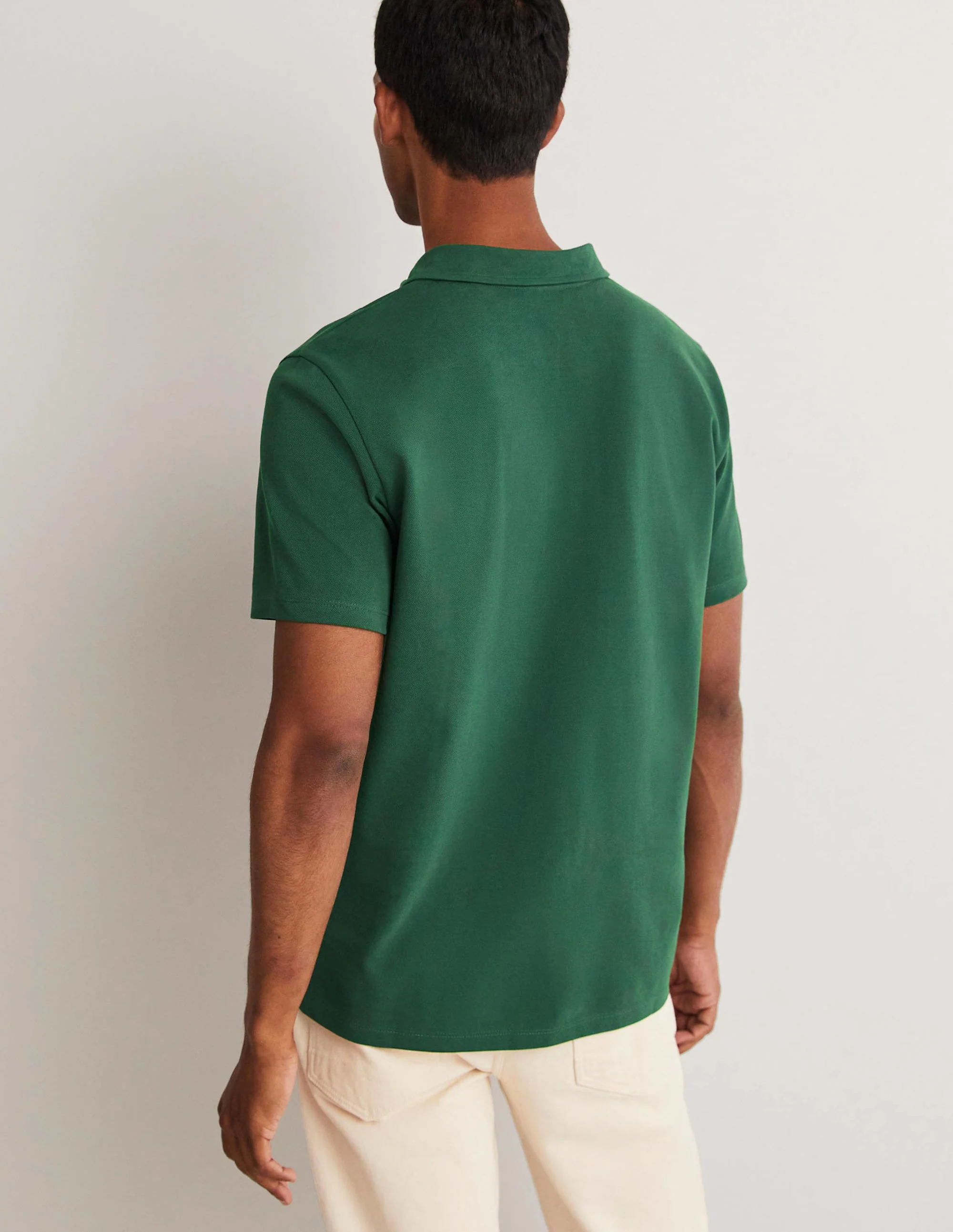 Zip Polo-Park Green - Image 3