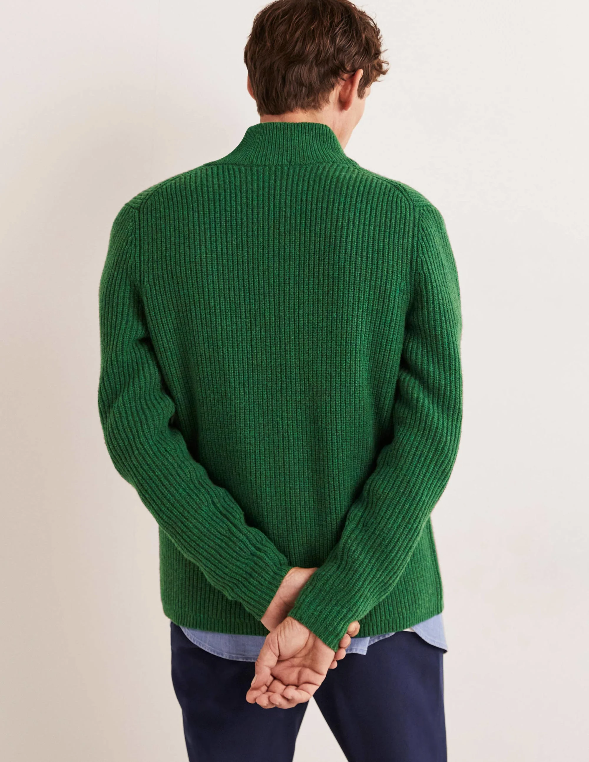 Zip through Cardigan-Highland Green - Image 3