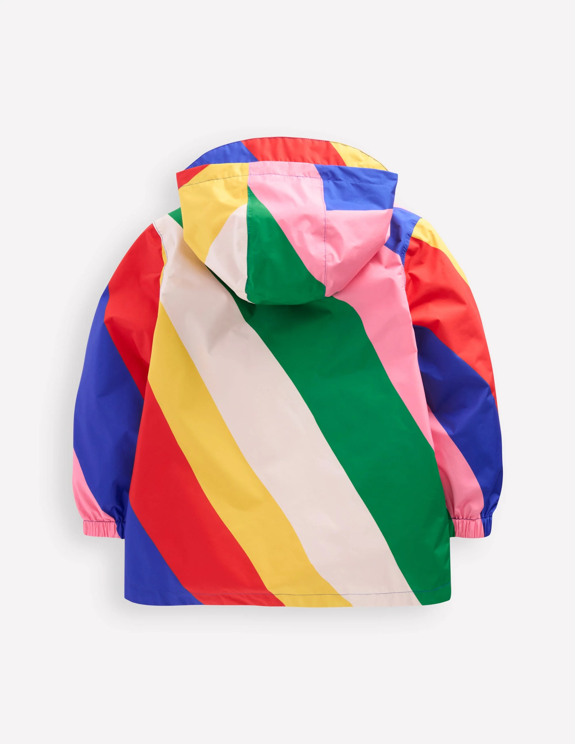 Waterproof Pack-away Jacket-Multi Rainbow Swirl - Image 2