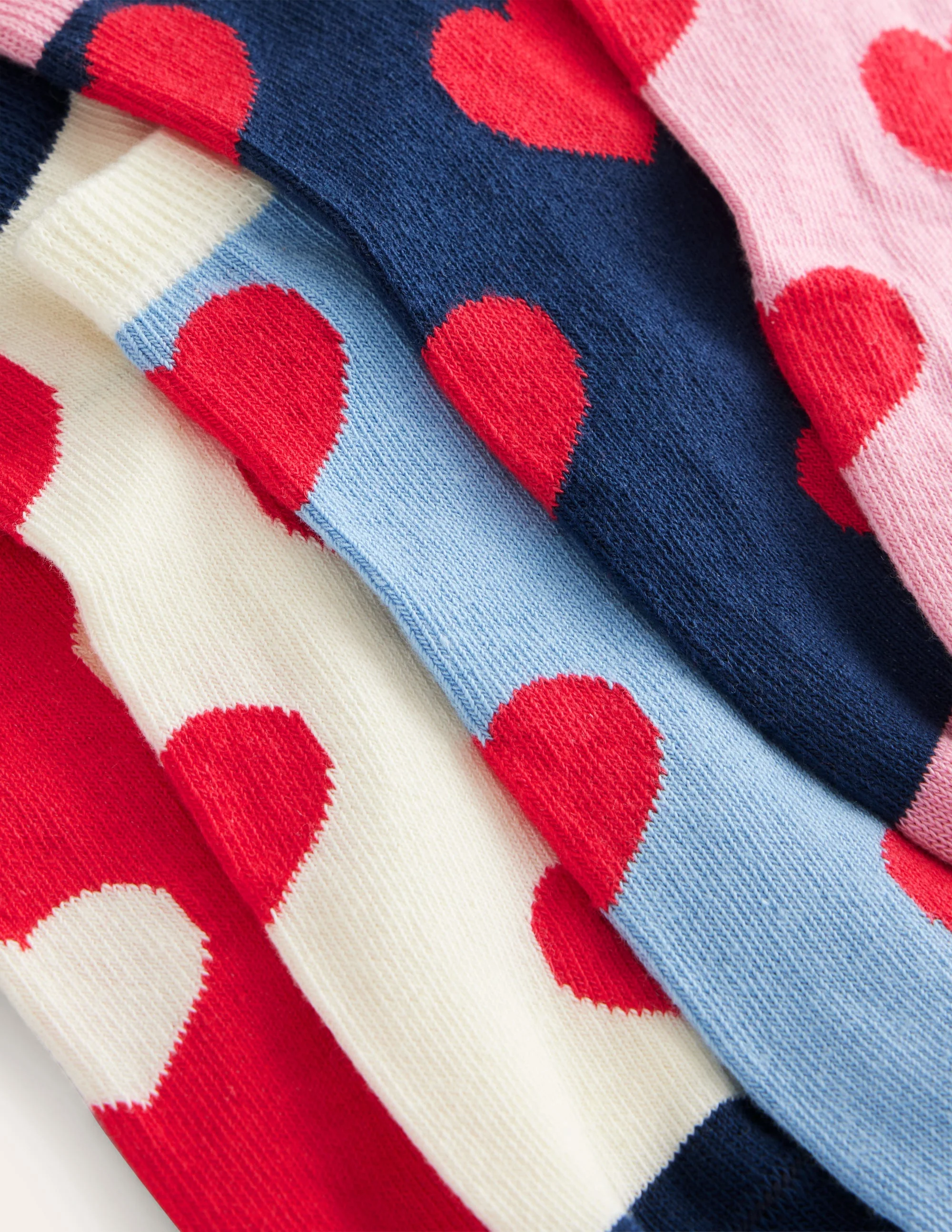 5 Pack Trainer Socks-Hearts - Image 2