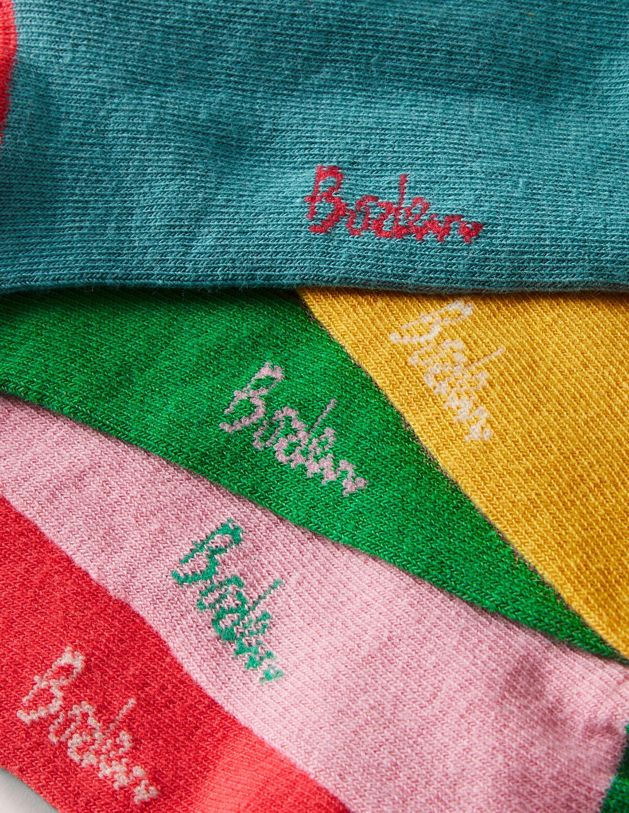 5 Pack Trainer Socks-Multi Rainbow - Image 2