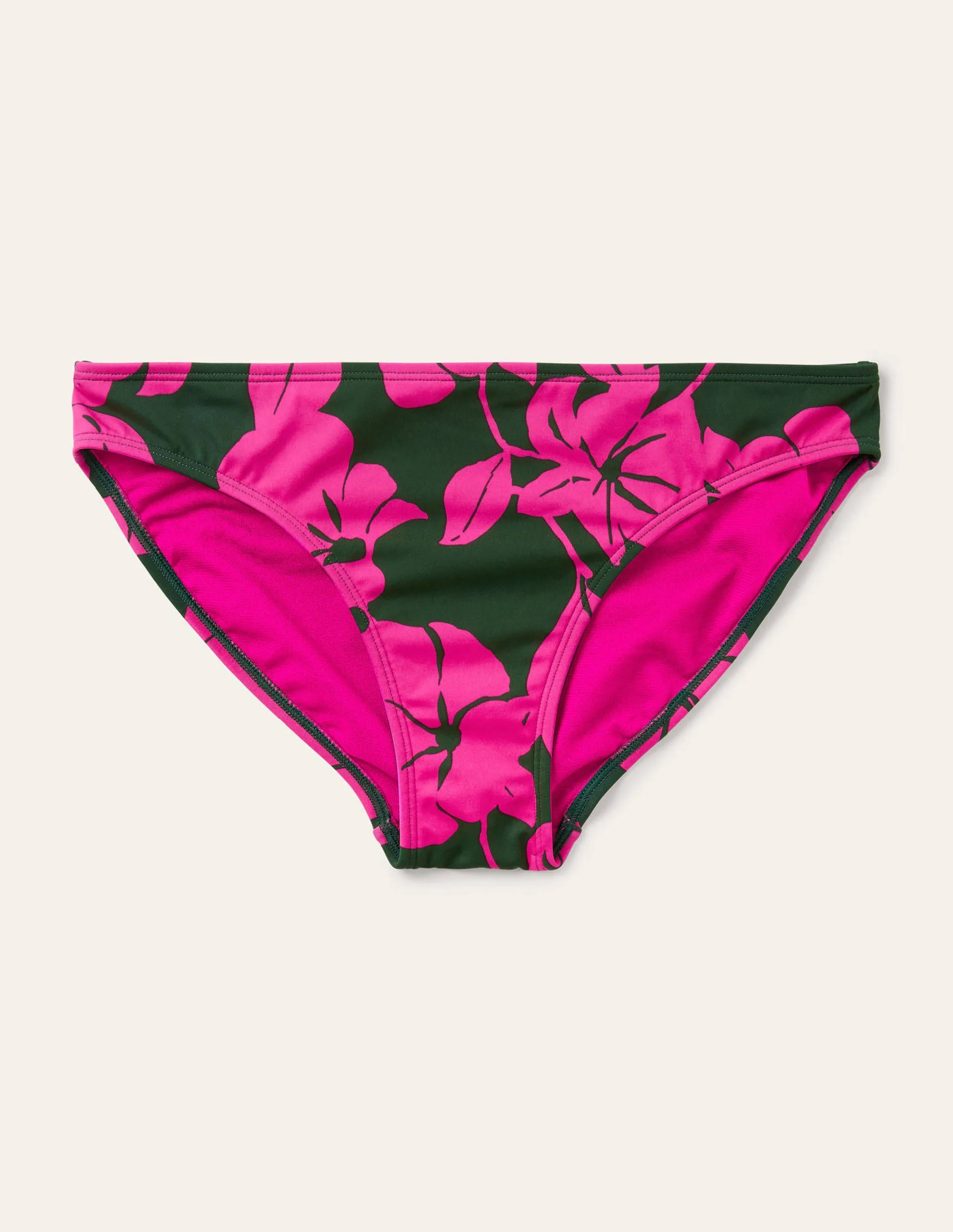 Amalfi Bikini Bottoms-Palm Leaf, Lush Bloom - Image 6