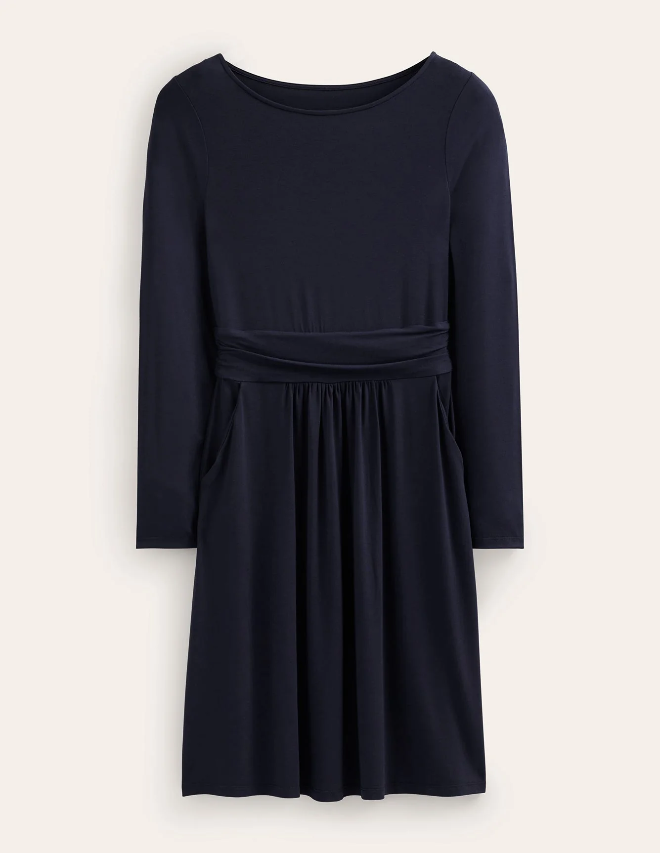 Amelie Long Sleeve Dress-Navy - Image 5