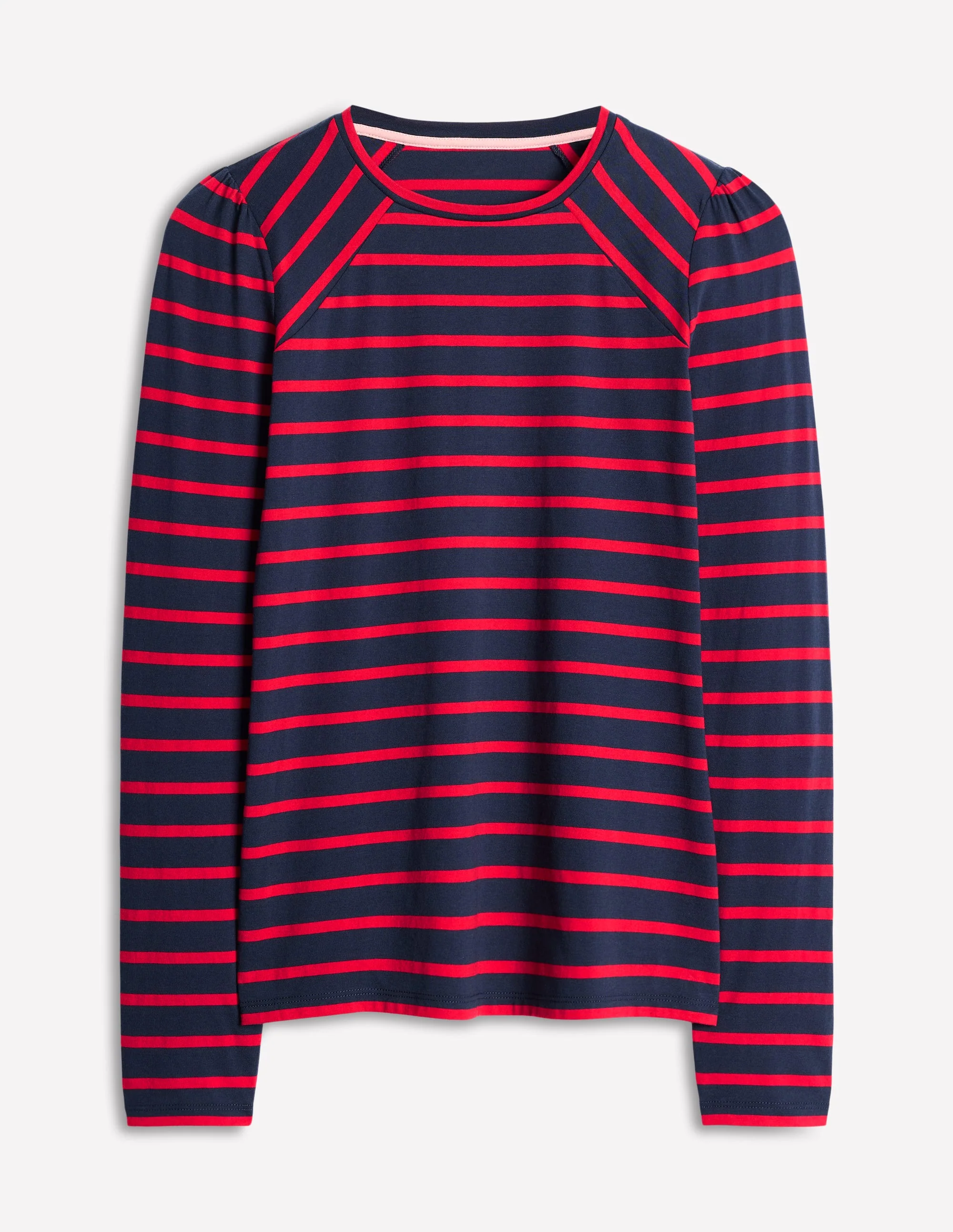 Arabella Stripe Jersey Top-Navy, Red Stripe - Image 5