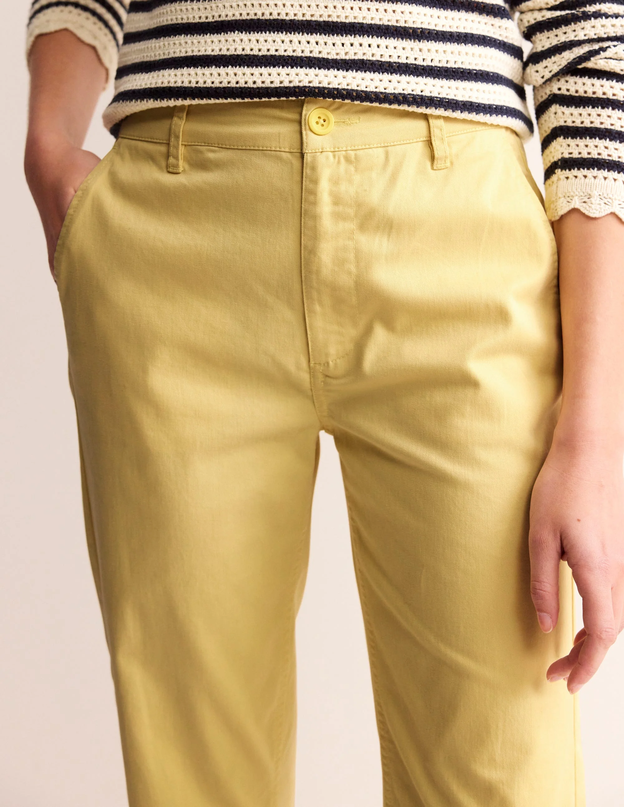 Barnsbury Chino Trousers-Dusky Citron - Image 2