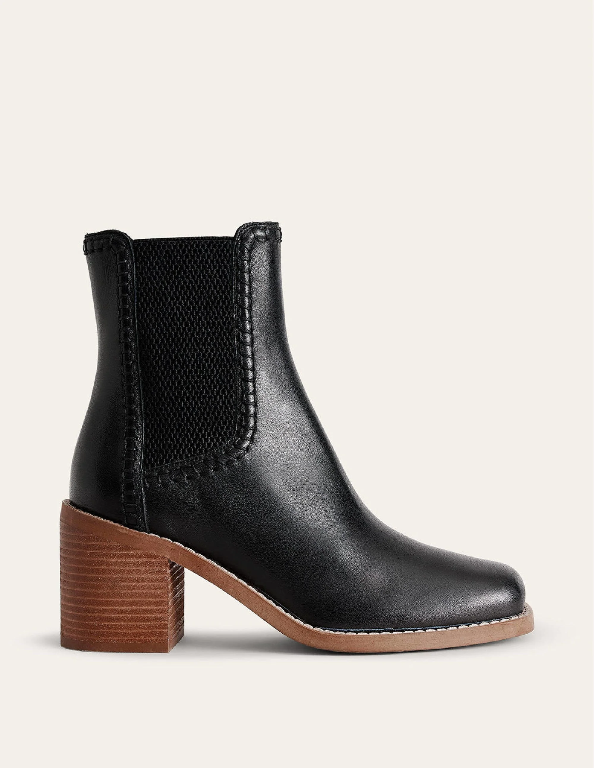 Block-Heel Chelsea Boots-Black - Image 2