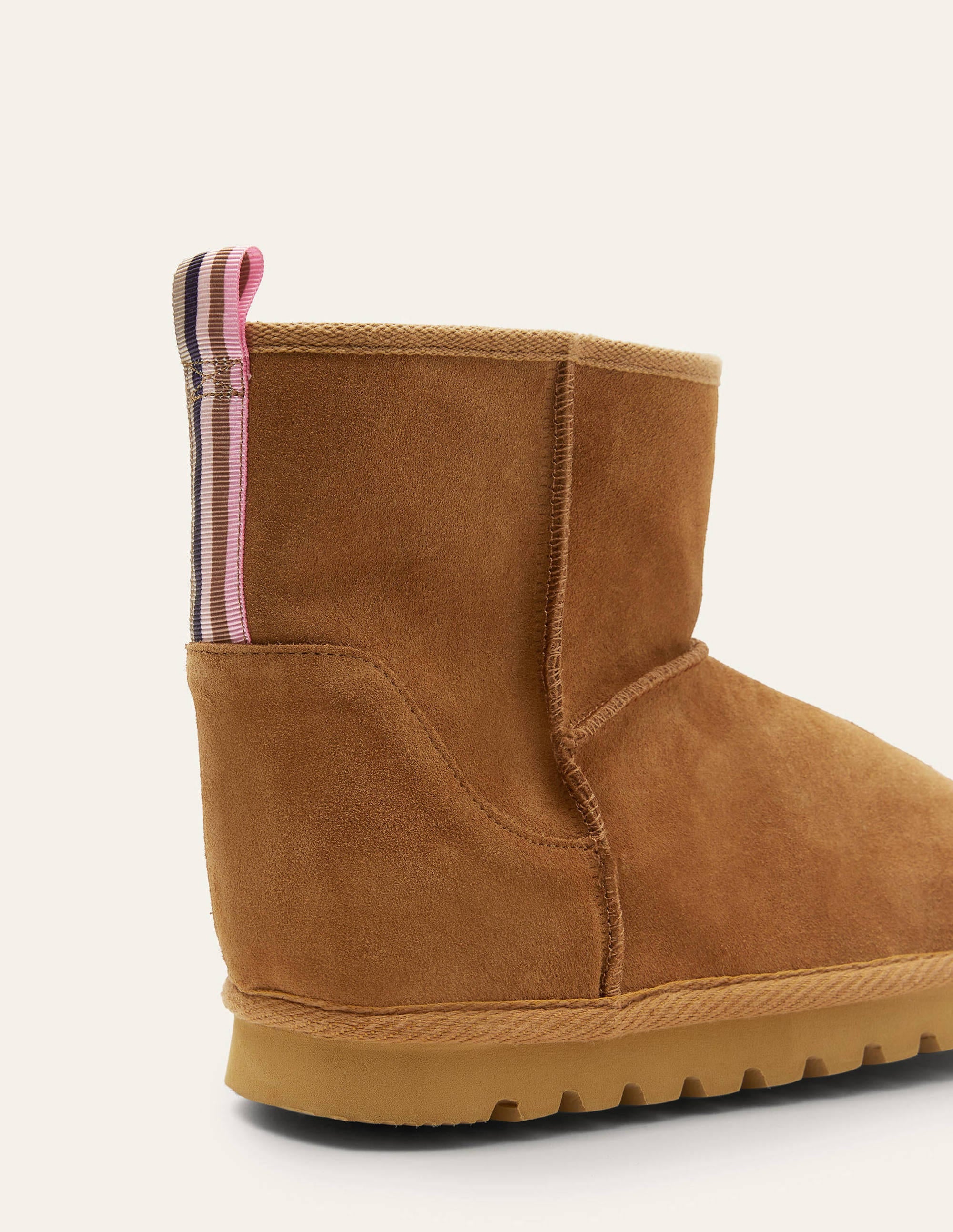 Borg Lined Boots-Tan - Image 4