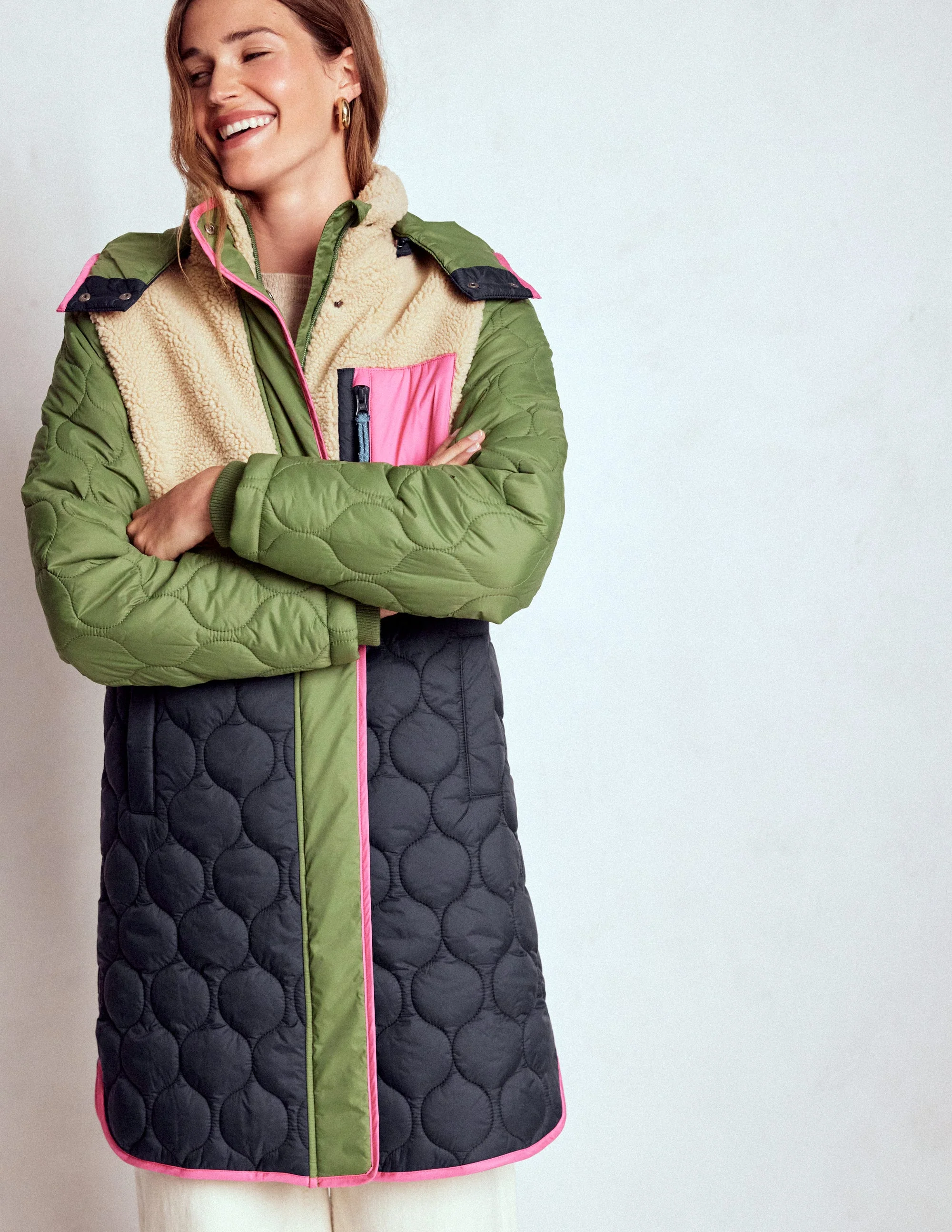 Borg Mix Coat-Multi Borg - Image 4
