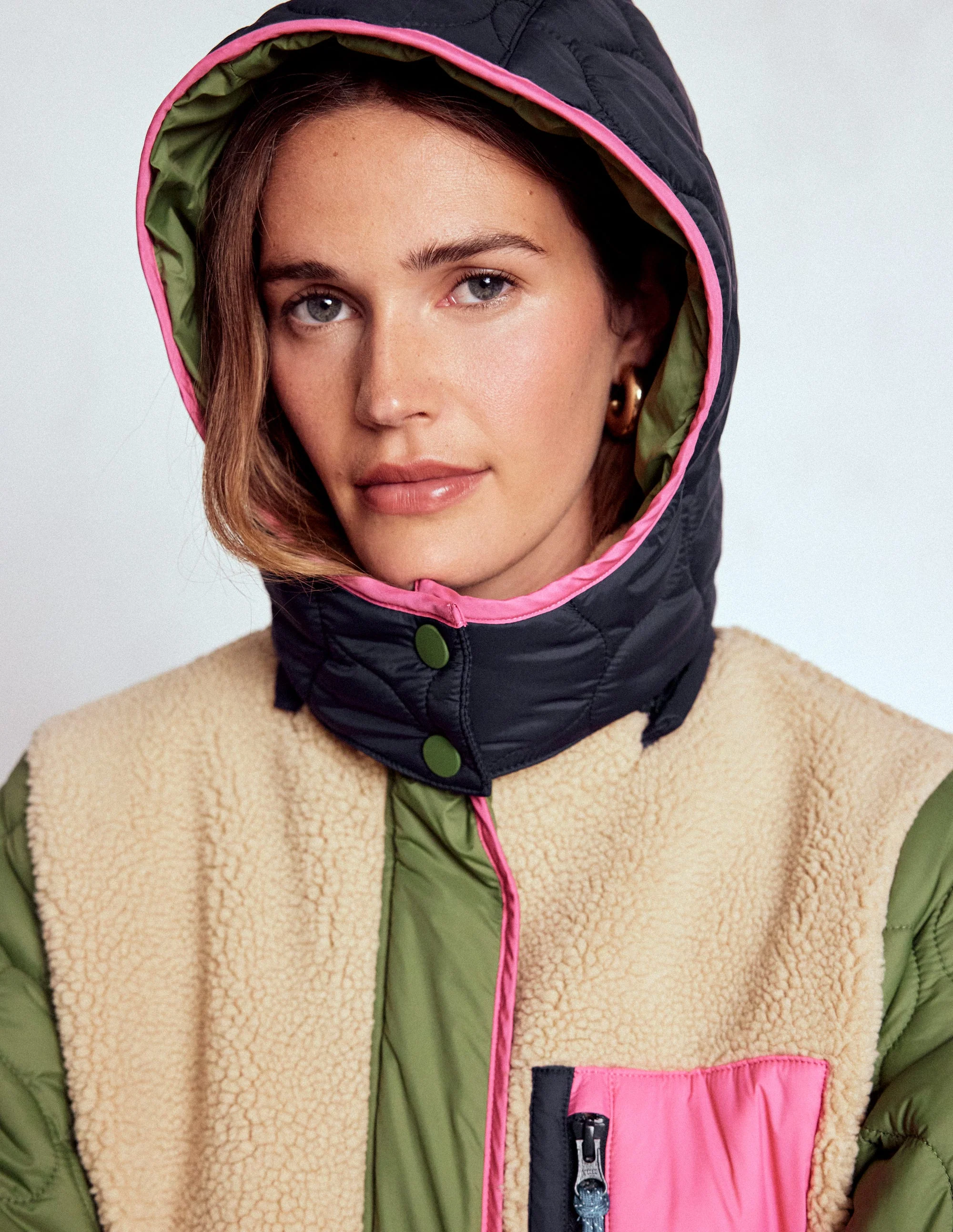 Borg Mix Coat-Multi Borg - Image 5