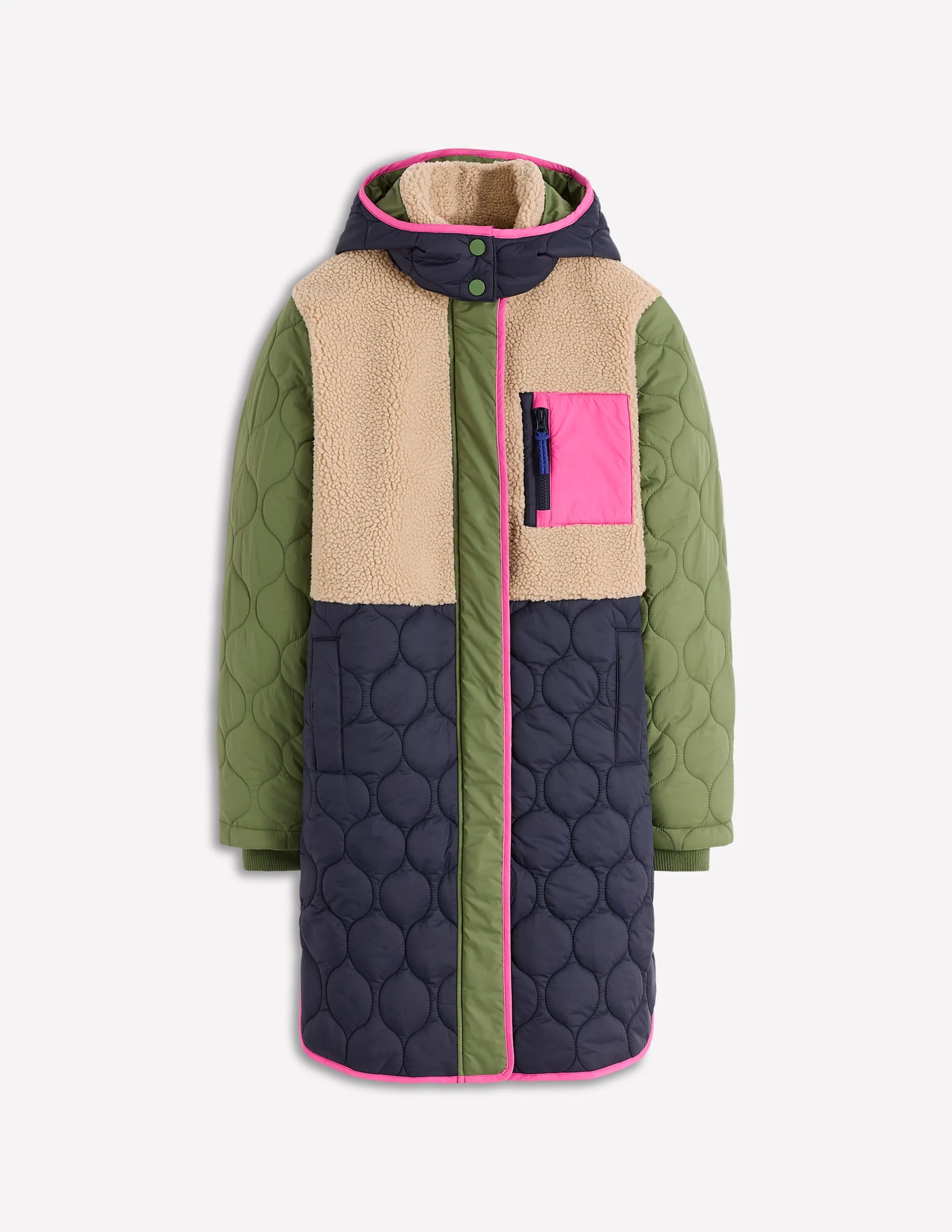 Borg Mix Coat-Multi Borg - Image 7