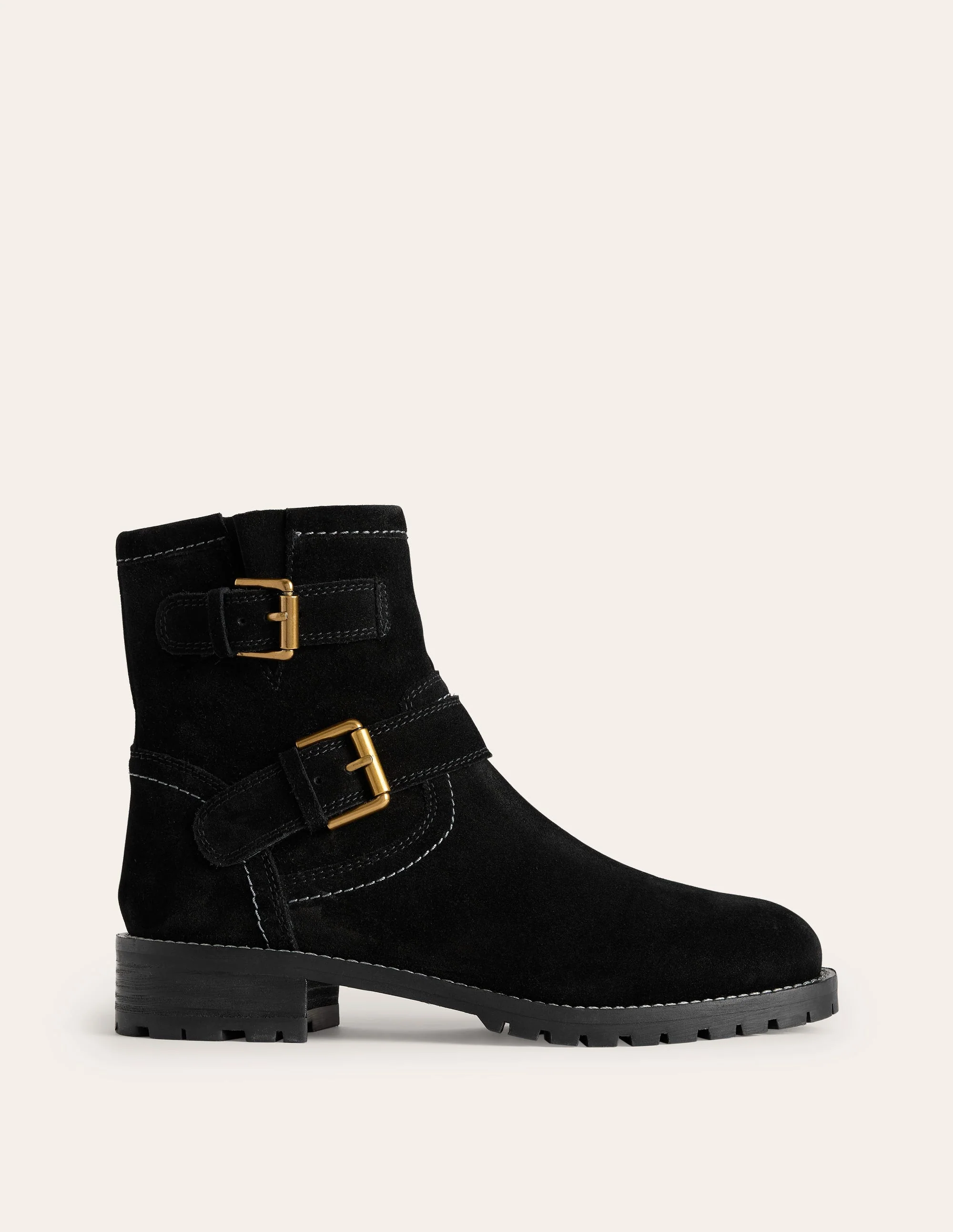 Buckled Biker Boots-Black - Image 2