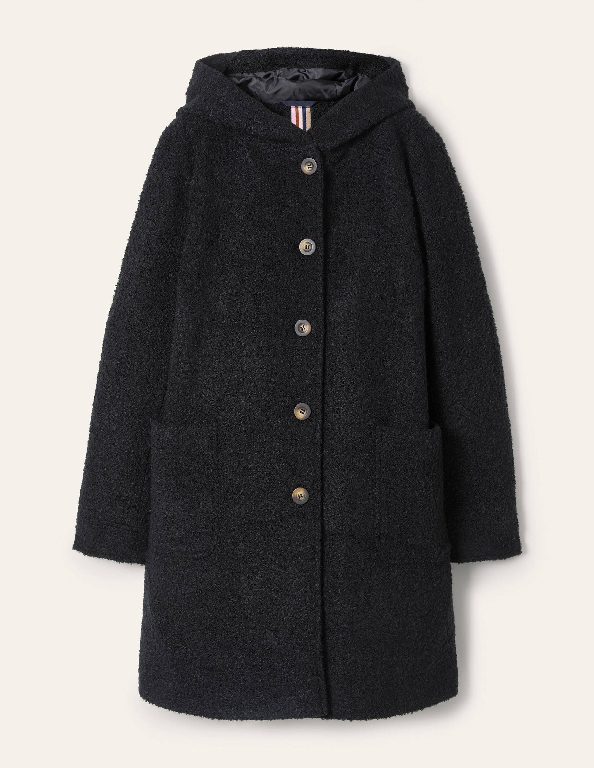 Cambridge Textured Coat-Black - Image 6