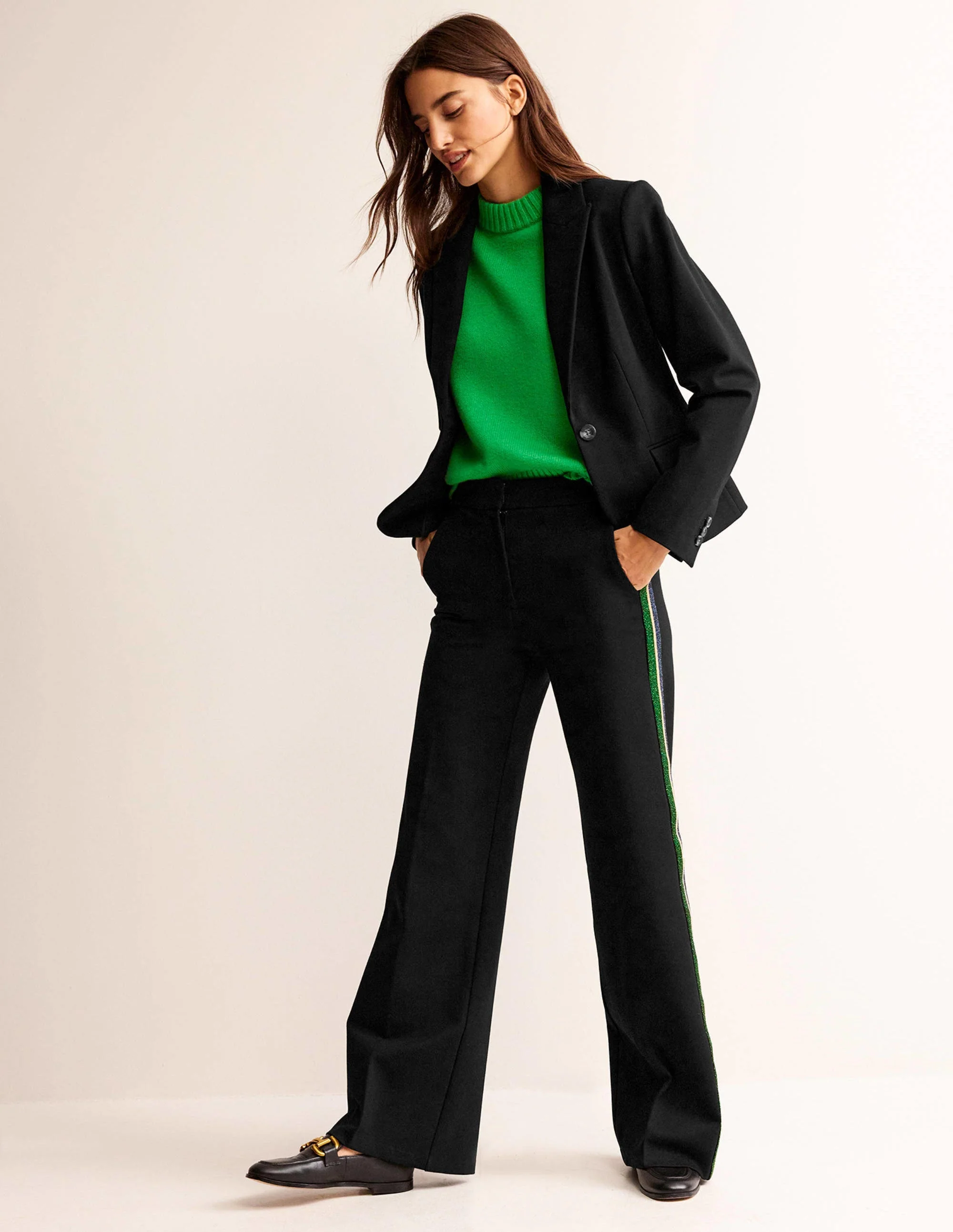 Canonbury Ponte Blazer-Black - Image 6