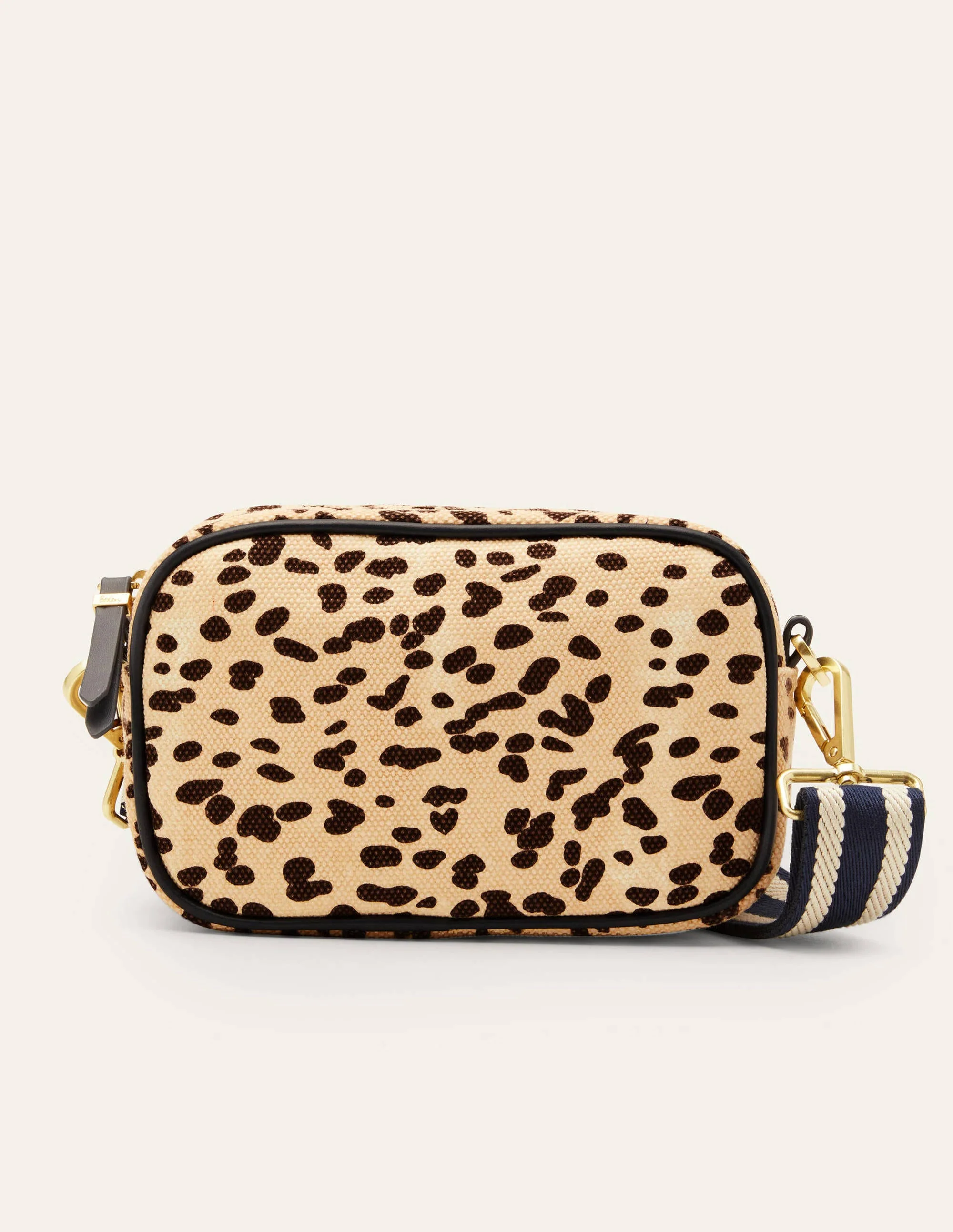 Canvas Crossbody Bag-Natural Leopard - Image 3