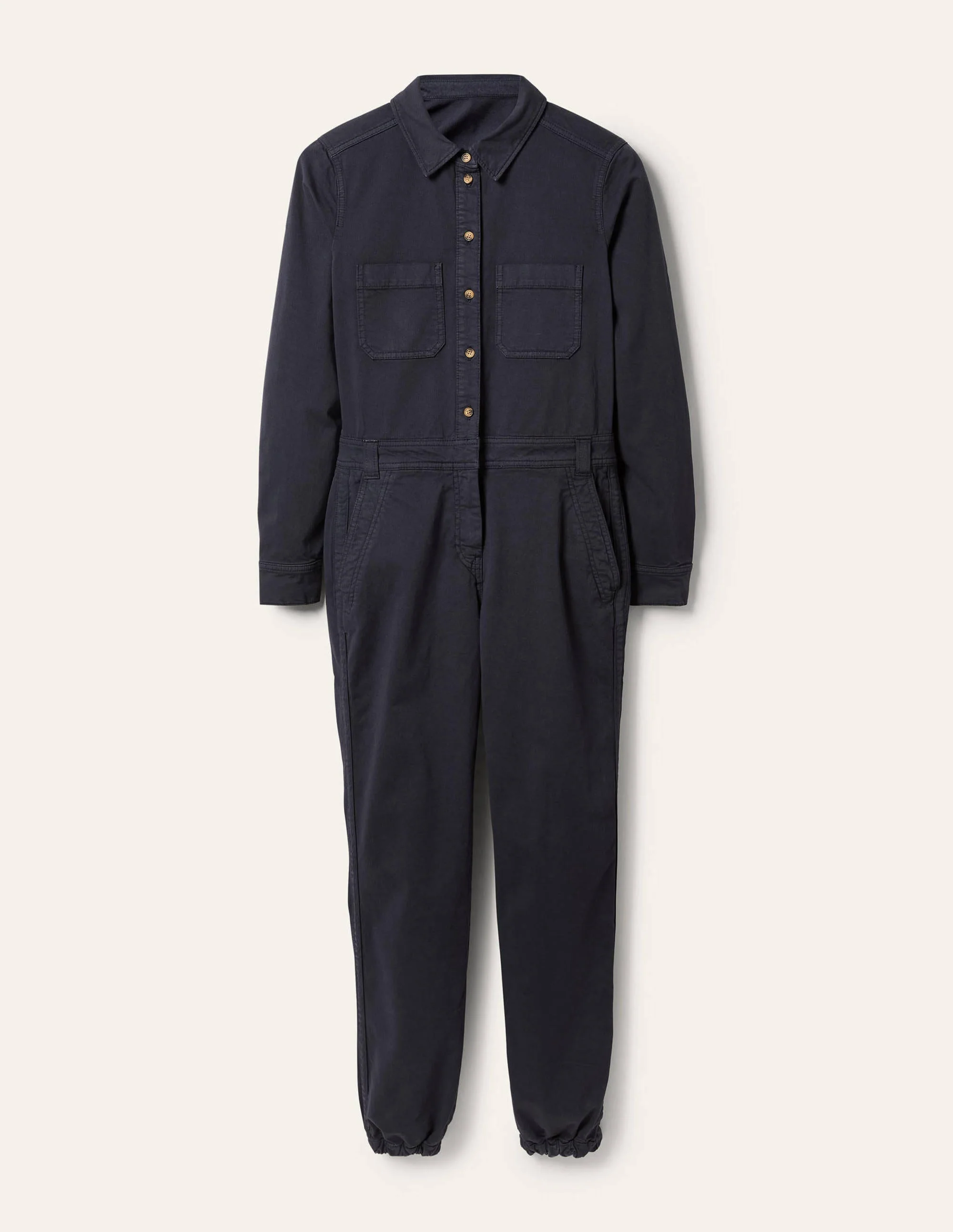 Carly Cotton Jumpsuit-Navy - Image 5