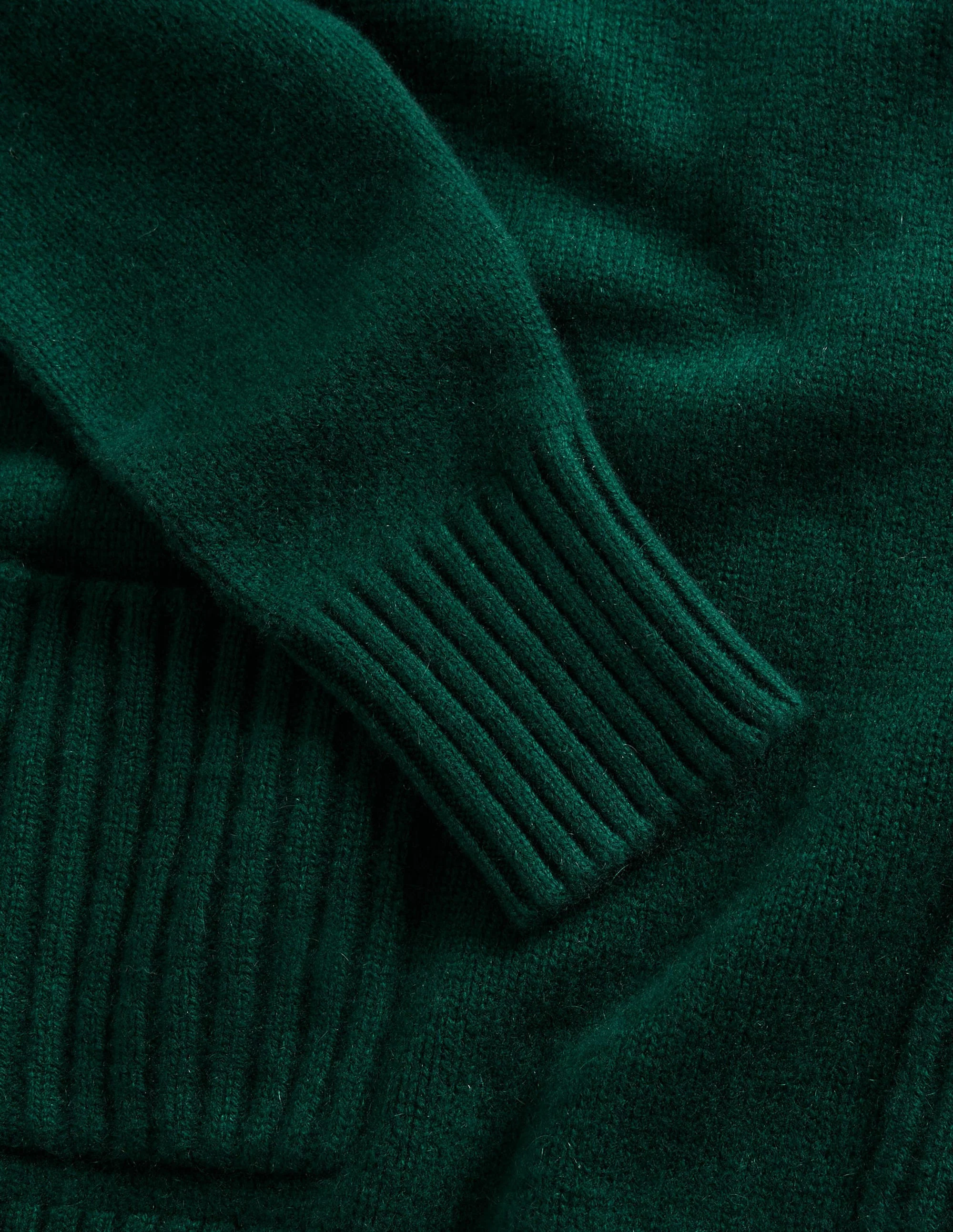 Cashmere High Neck Jumper-Trekking Green - Image 7