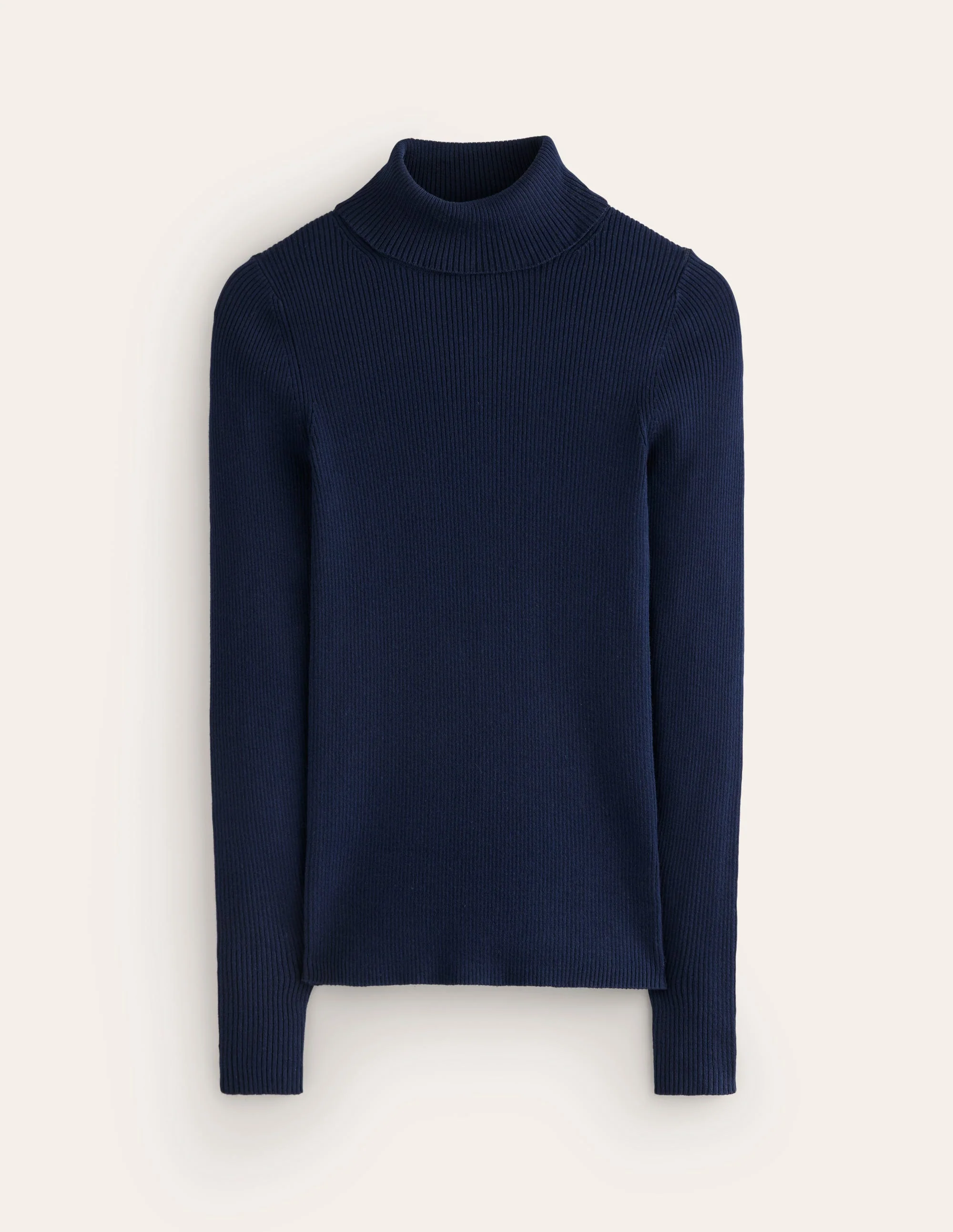Catriona Roll Neck Jumper-Navy - Image 5