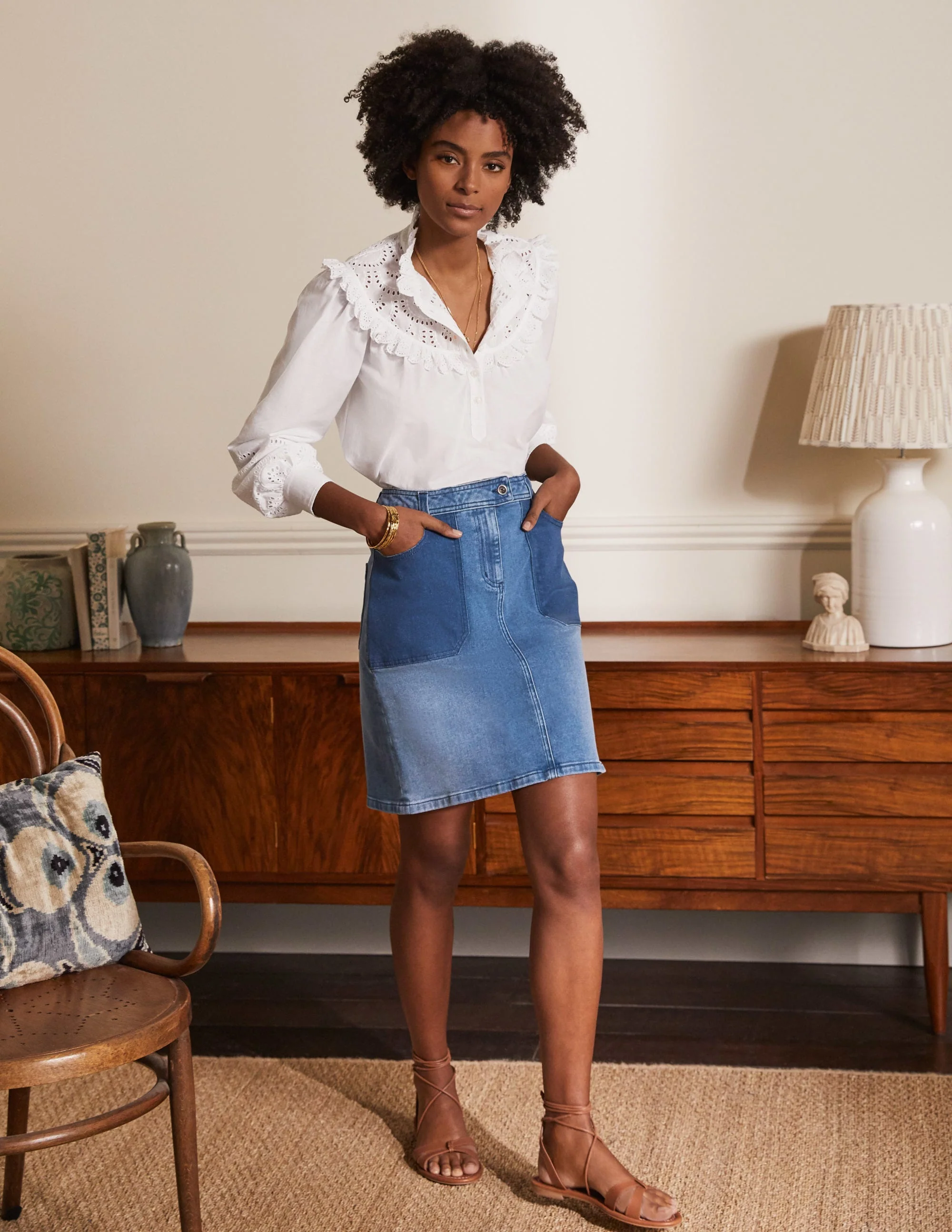 Cavendish Skirt-Light Vintage Contrast - Image 4