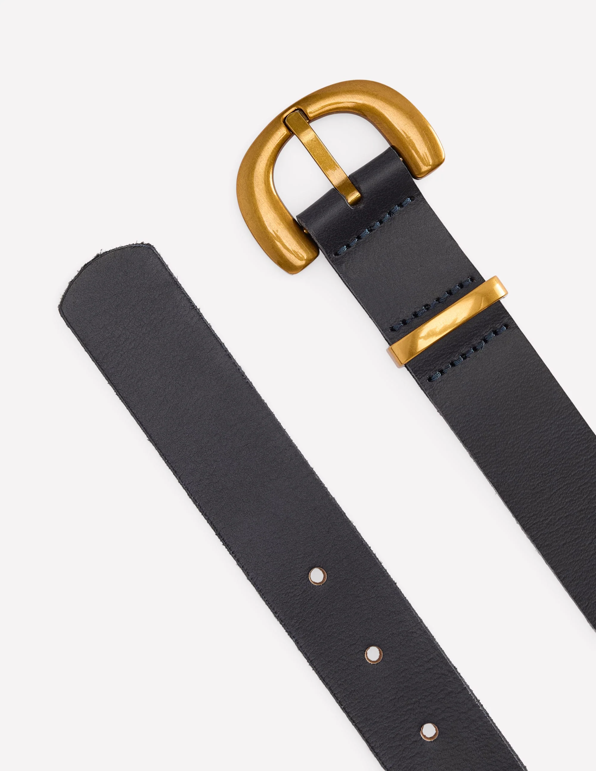 Chunky Buckle Belt-Navy - Image 3