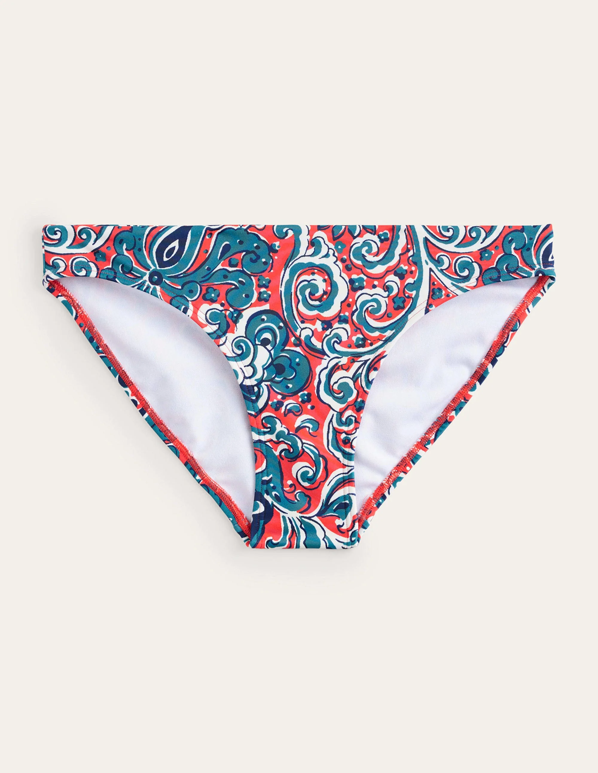 Classic Bikini Bottoms-Dahlia Red, Botanic Terrace - Image 5