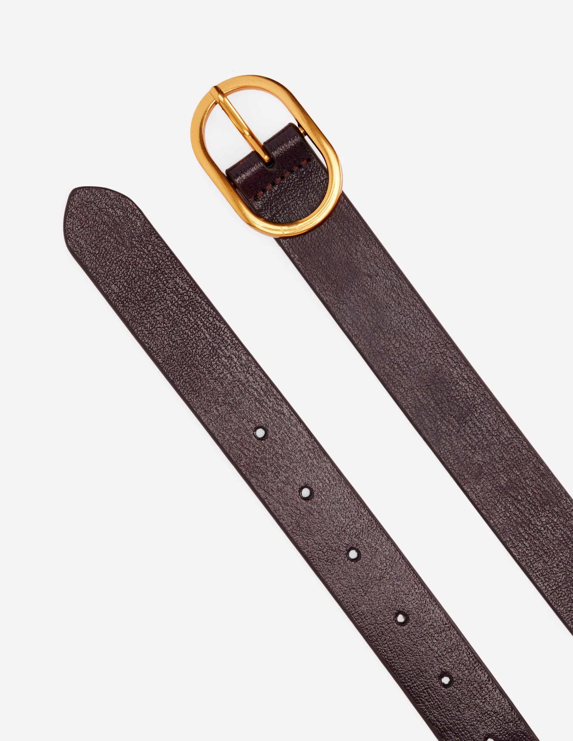 Classic Leather Belt-Oxblood - Image 2