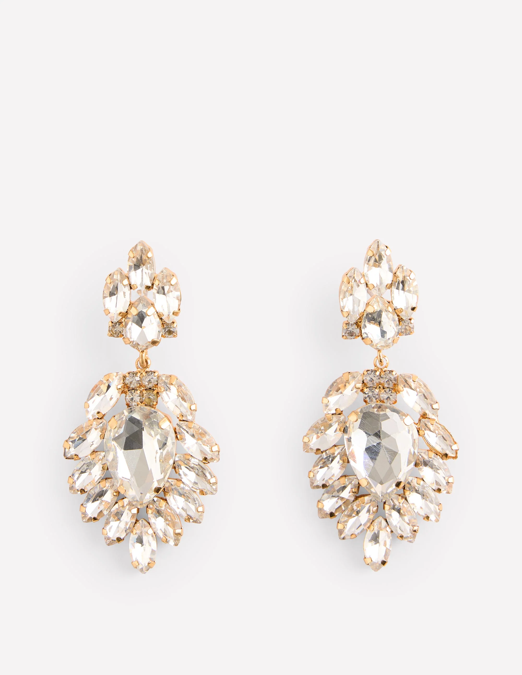 Cluster Jewel Earrings-Silver - Image 2