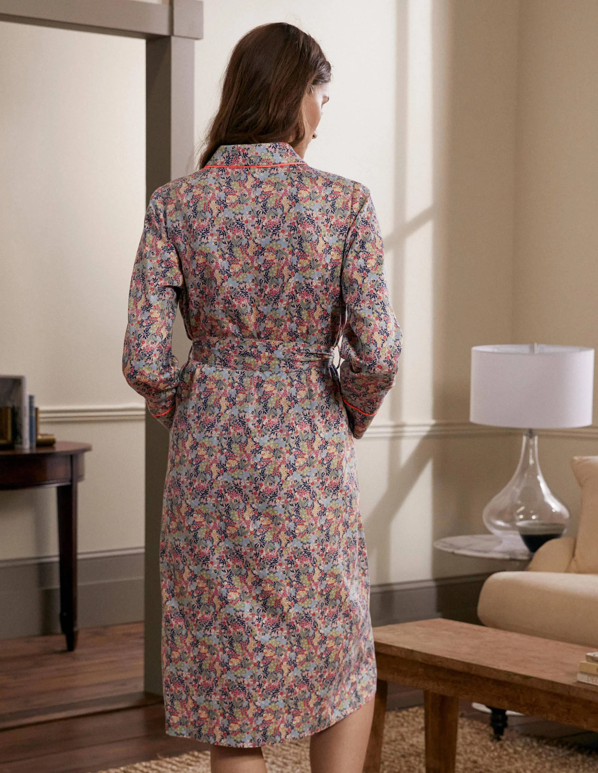 Cotton Dressing Gown-Milkshake, Enchanting Forest - Image 2