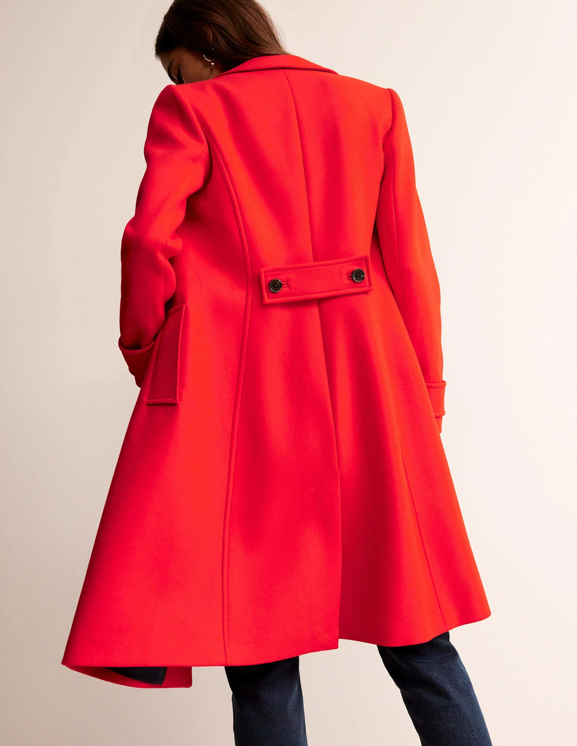 Durham Wool Blend Coat-Red - Image 3