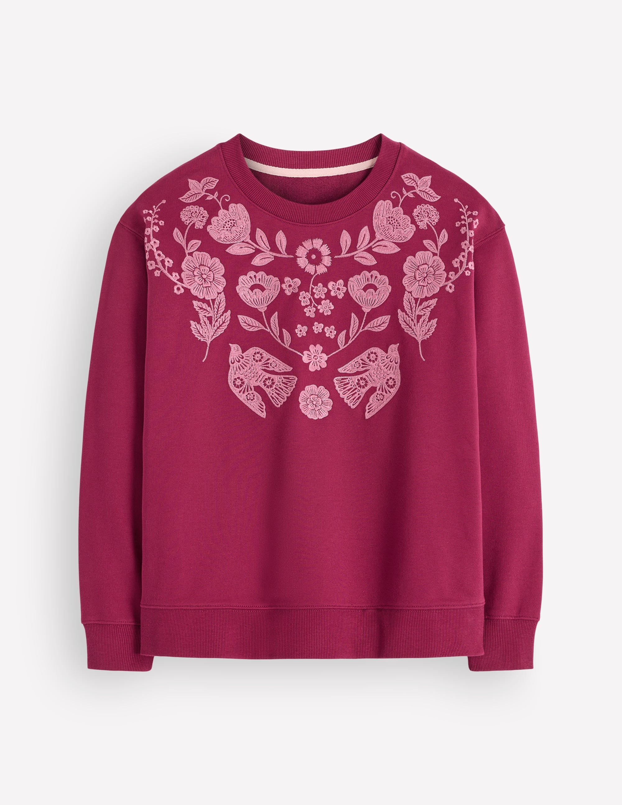 Emi Embroidered Sweatshirt-Rhododendron Embroidery - Image 6