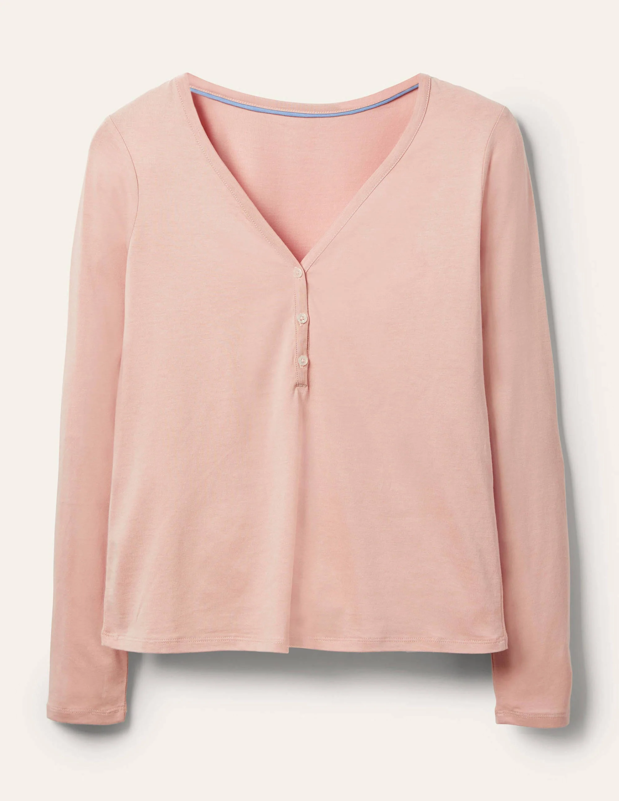 Emma Long Sleeve Pyjama Top-Milkshake - Image 6