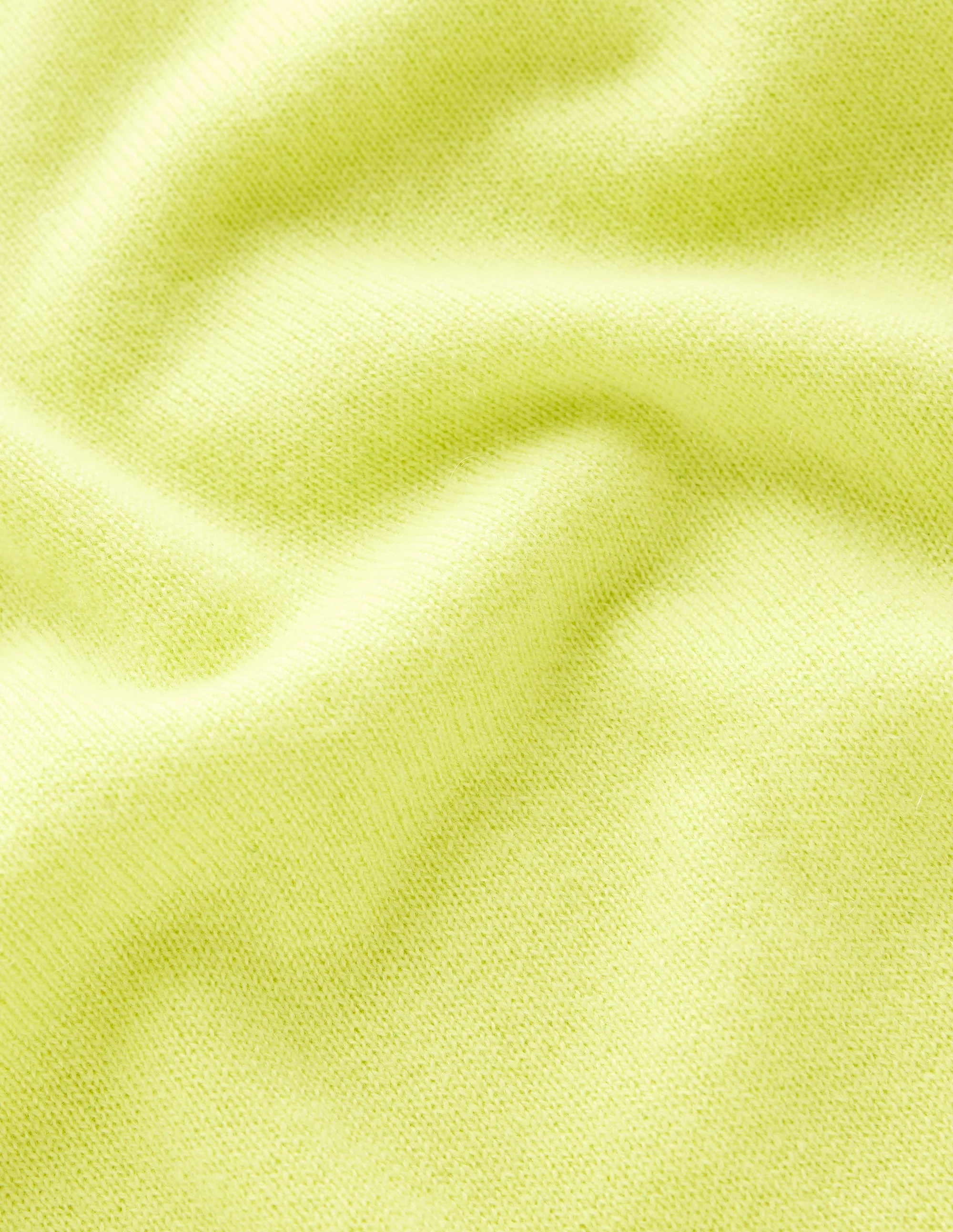 Eva Cashmere Crew Neck Jumper-Soda Yellow - Image 7