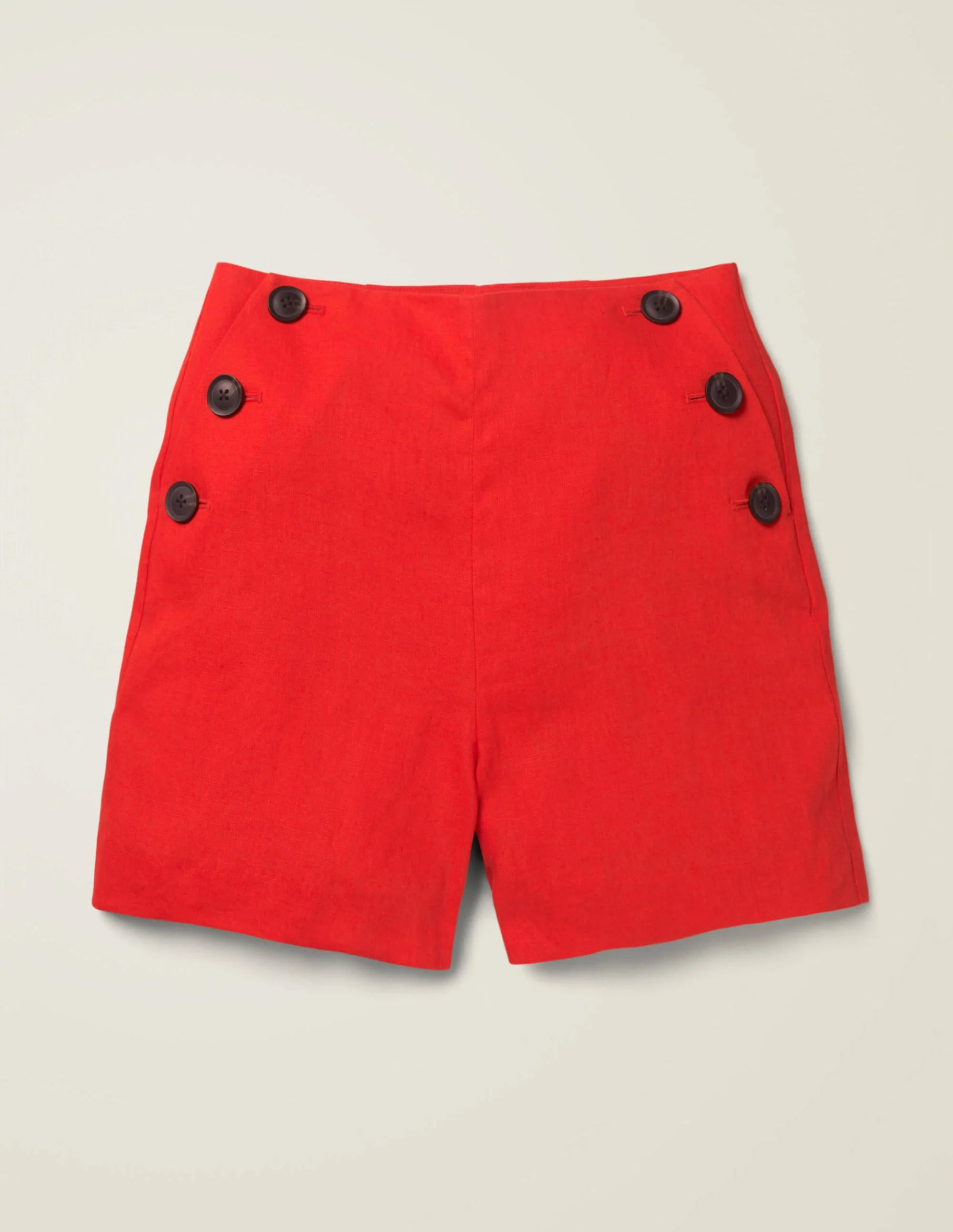 Falmouth Linen Shorts-Orange Sunset - Image 6