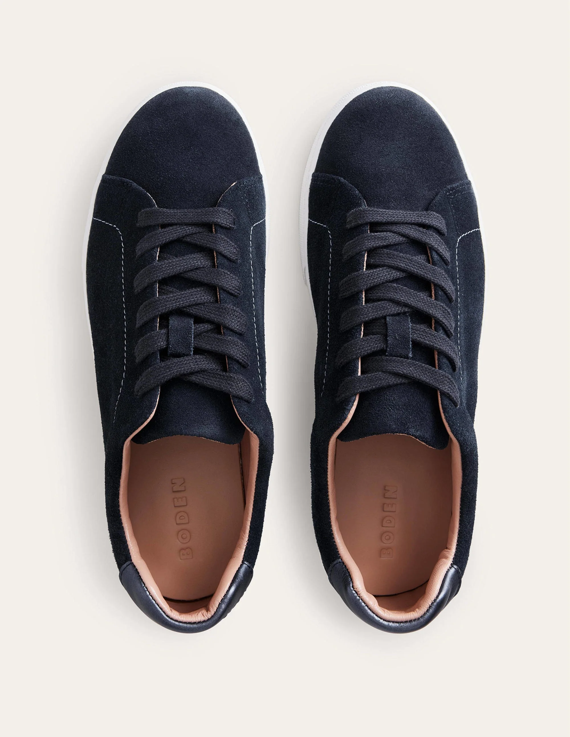 Flatform Trainers-Navy Suede - Image 5