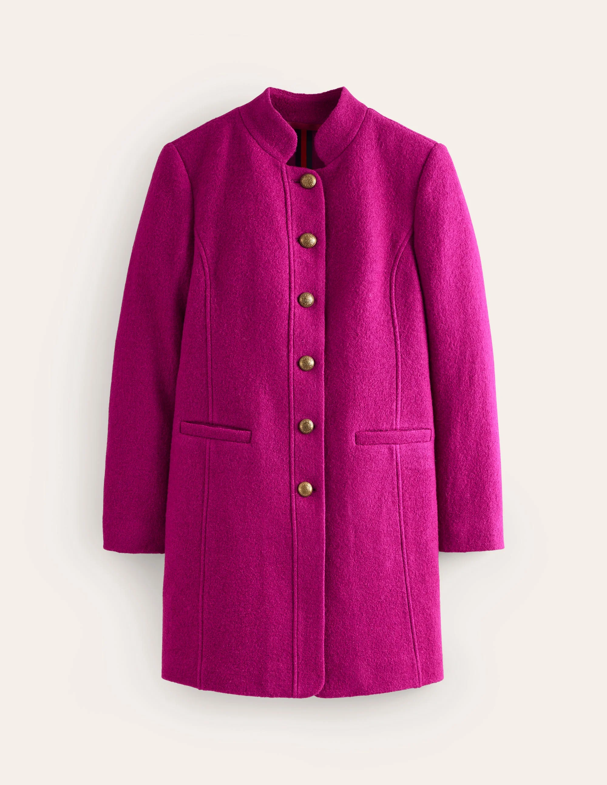 Hamilton Textured Coat-Vibrant Plum - Image 5