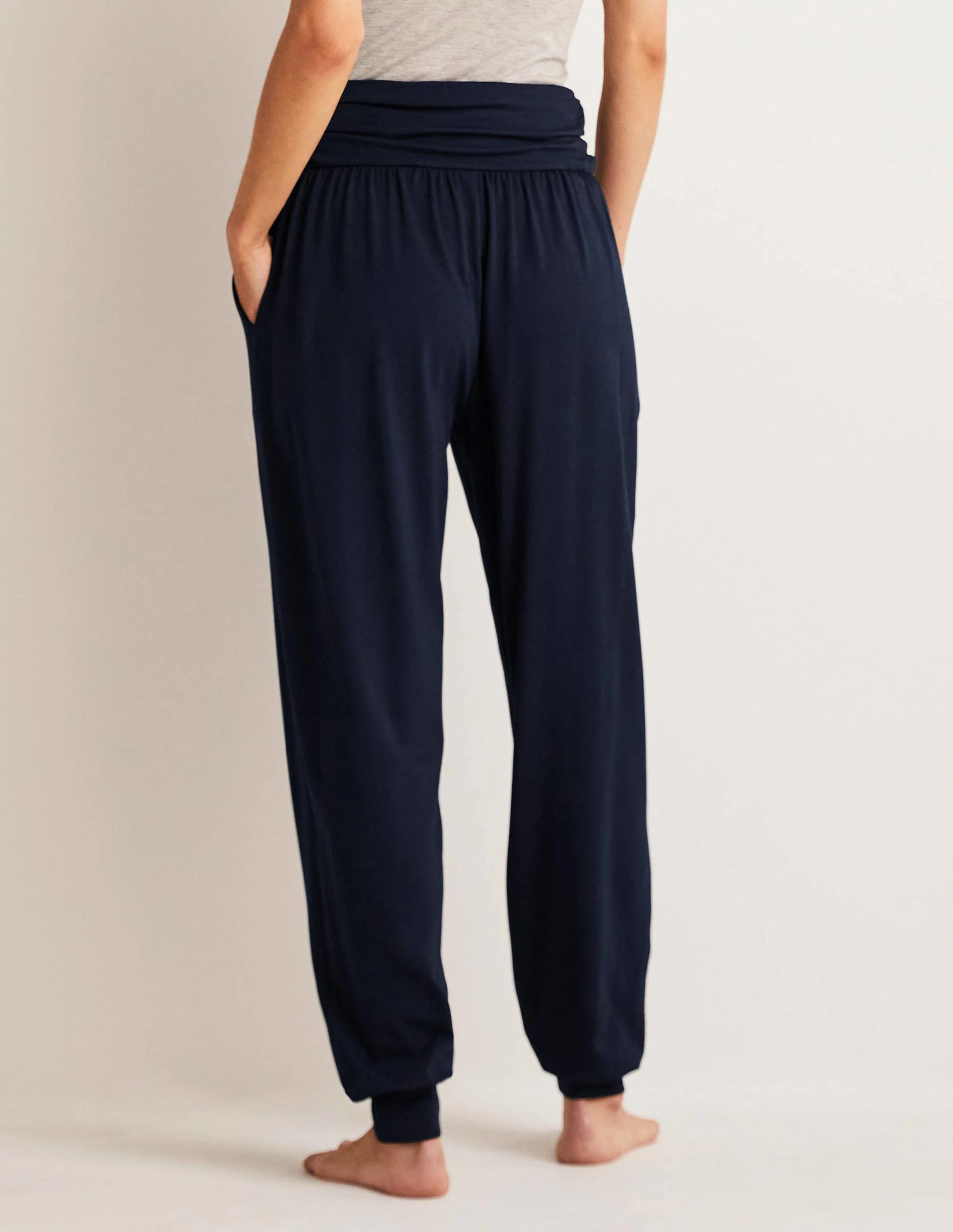 Hareem Jersey Joggers-Navy - Image 7
