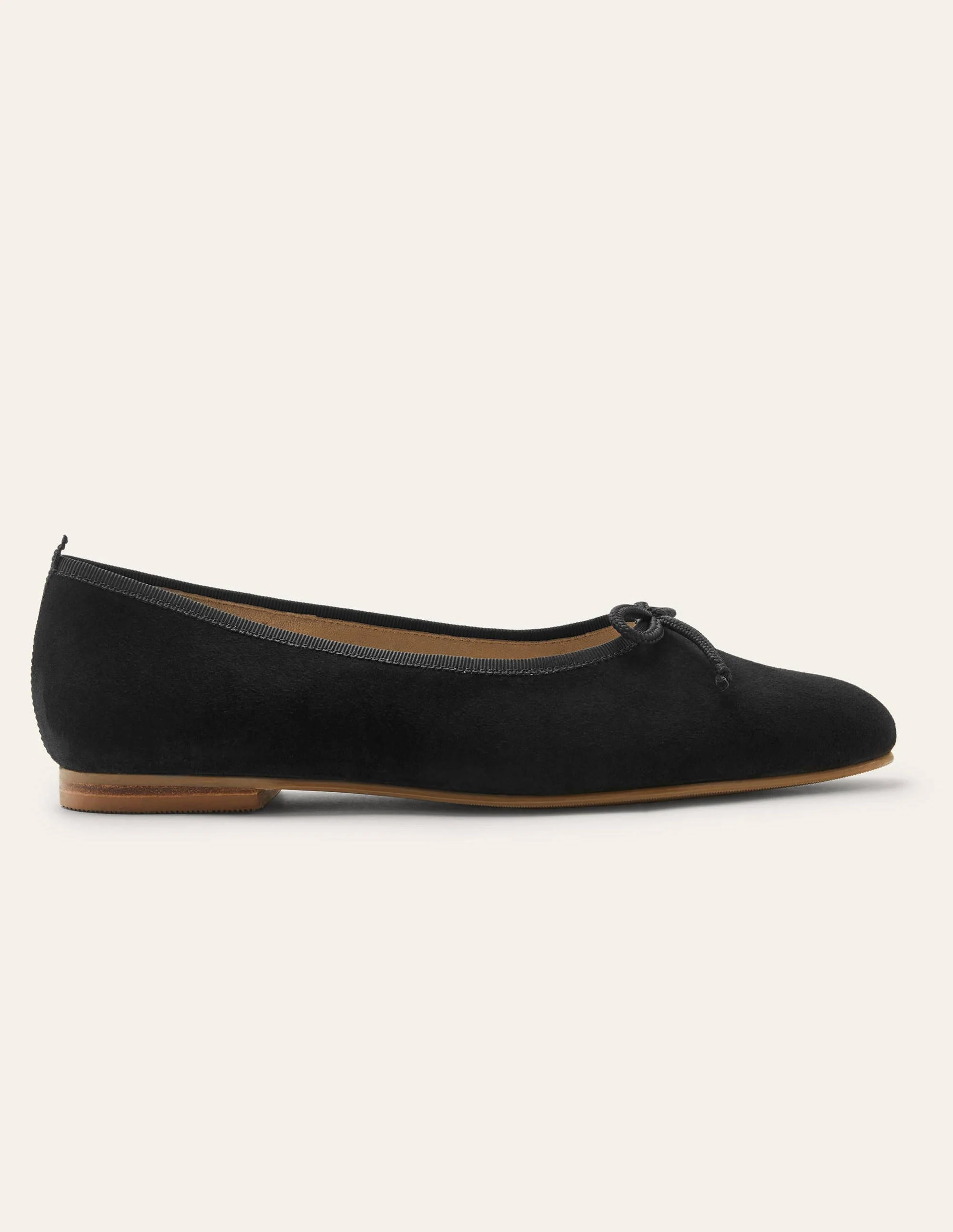 High Cut Ballerinas-Black Suede - Image 2
