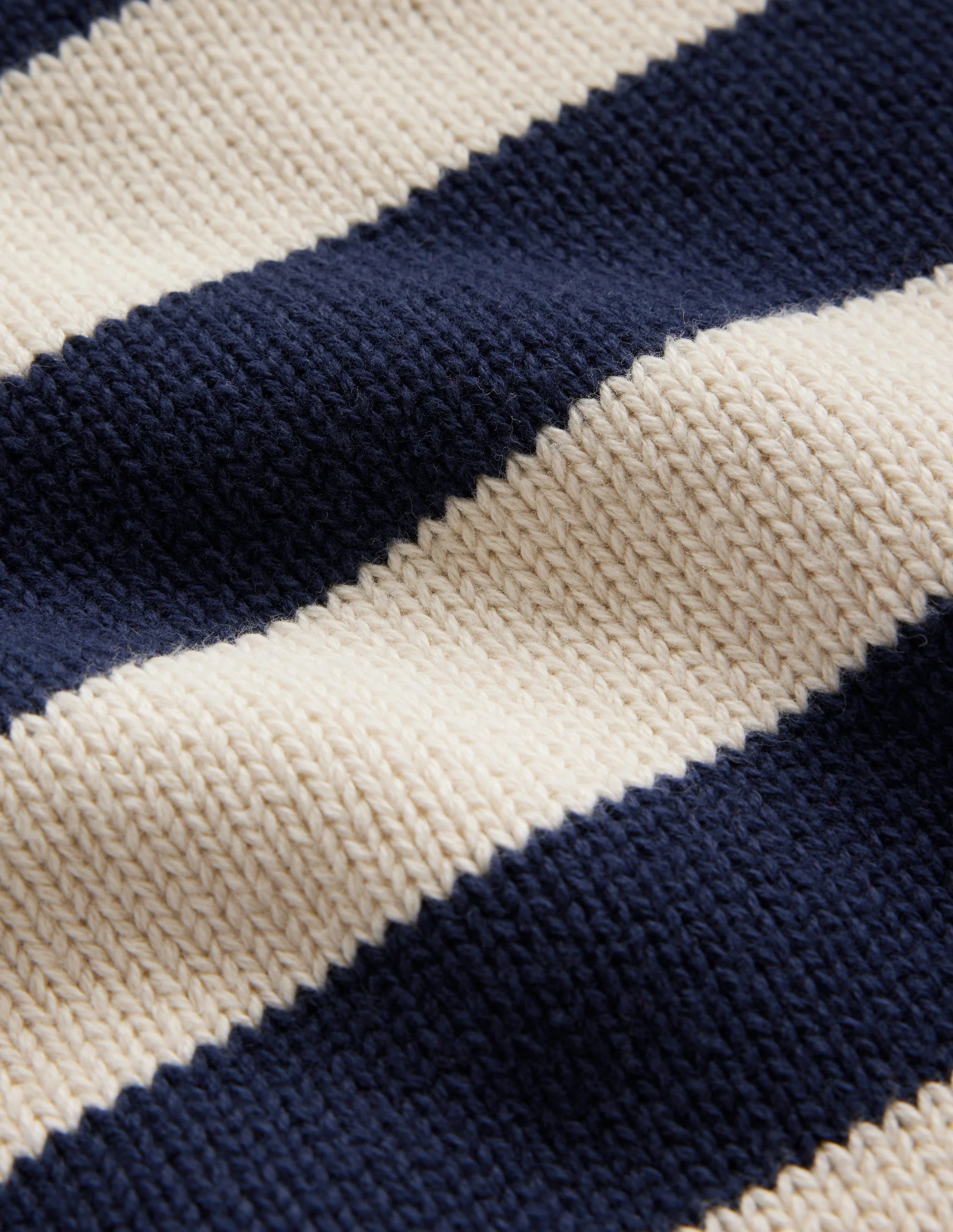 Hotch Potch Cotton Jumper-Naval Academy, Ivory Stripe - Image 7
