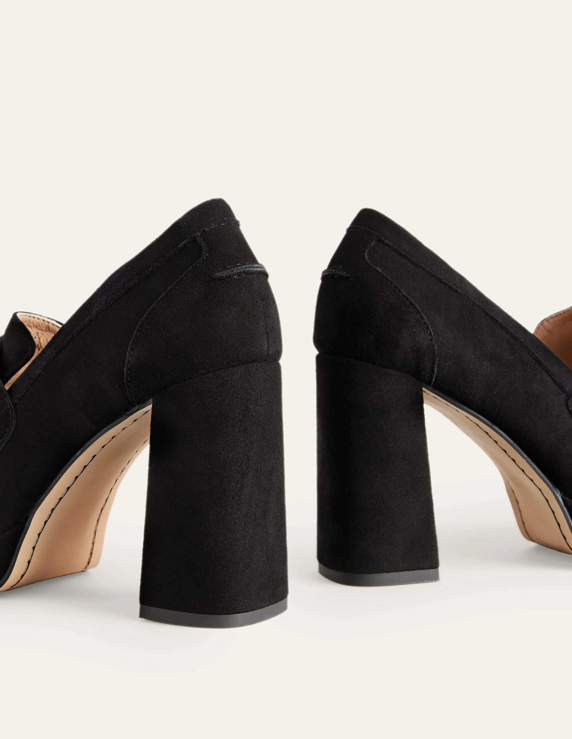 Iris Platform Snaffle Loafers-Black Suede - Image 4
