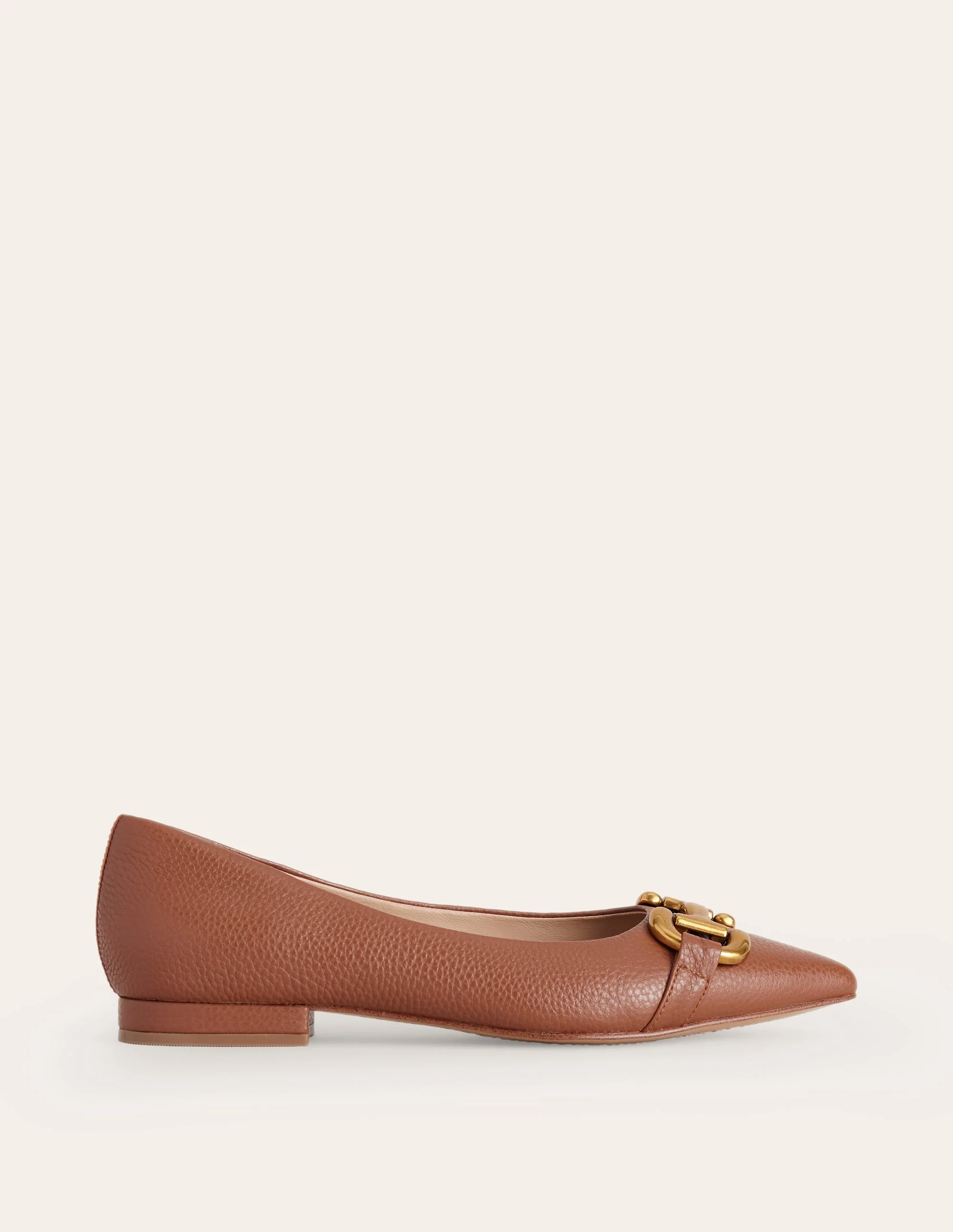 Iris Snaffle Ballet Flat-Tan - Image 2