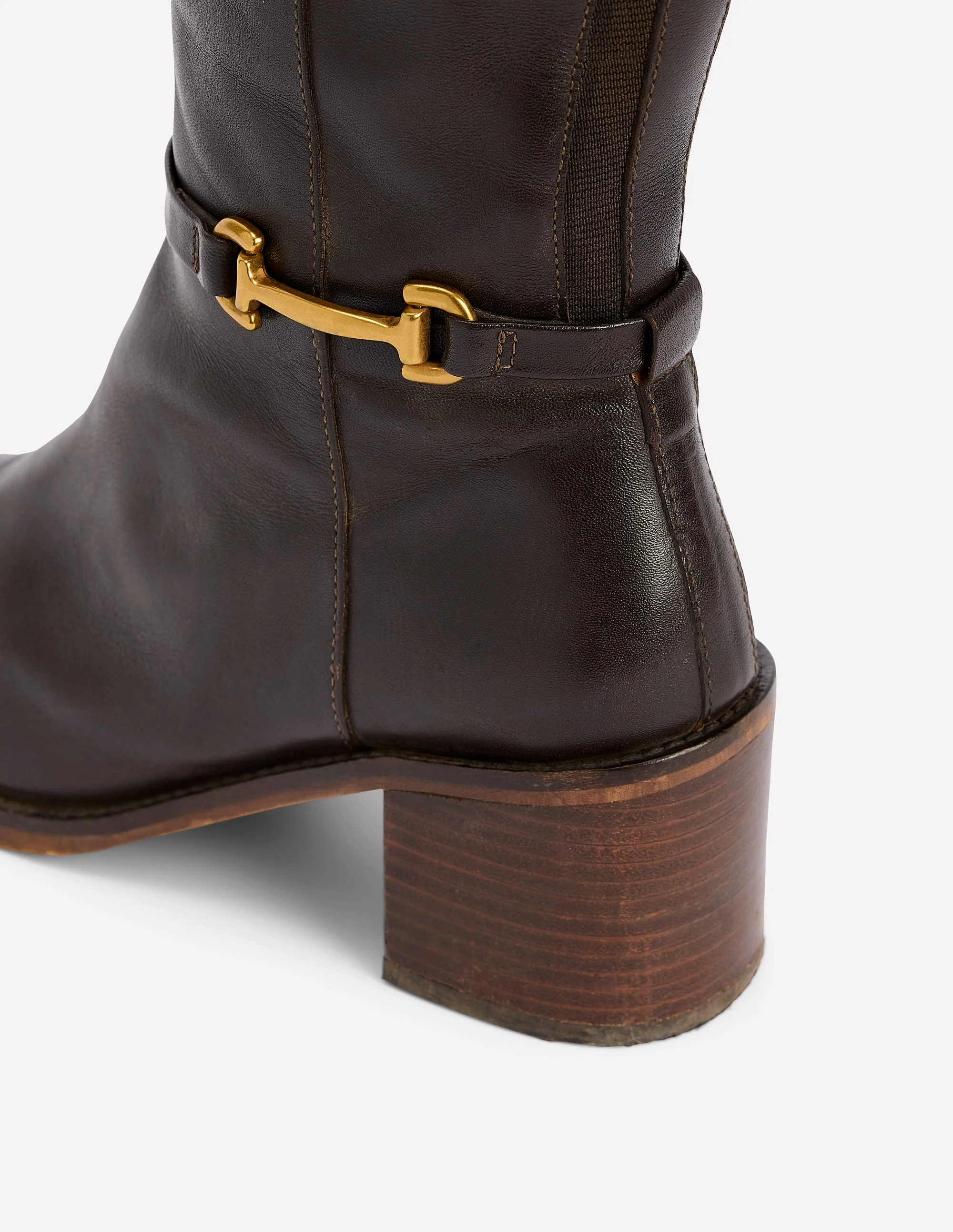 Iris Snaffle Heel Boot-Chocolate - Image 4