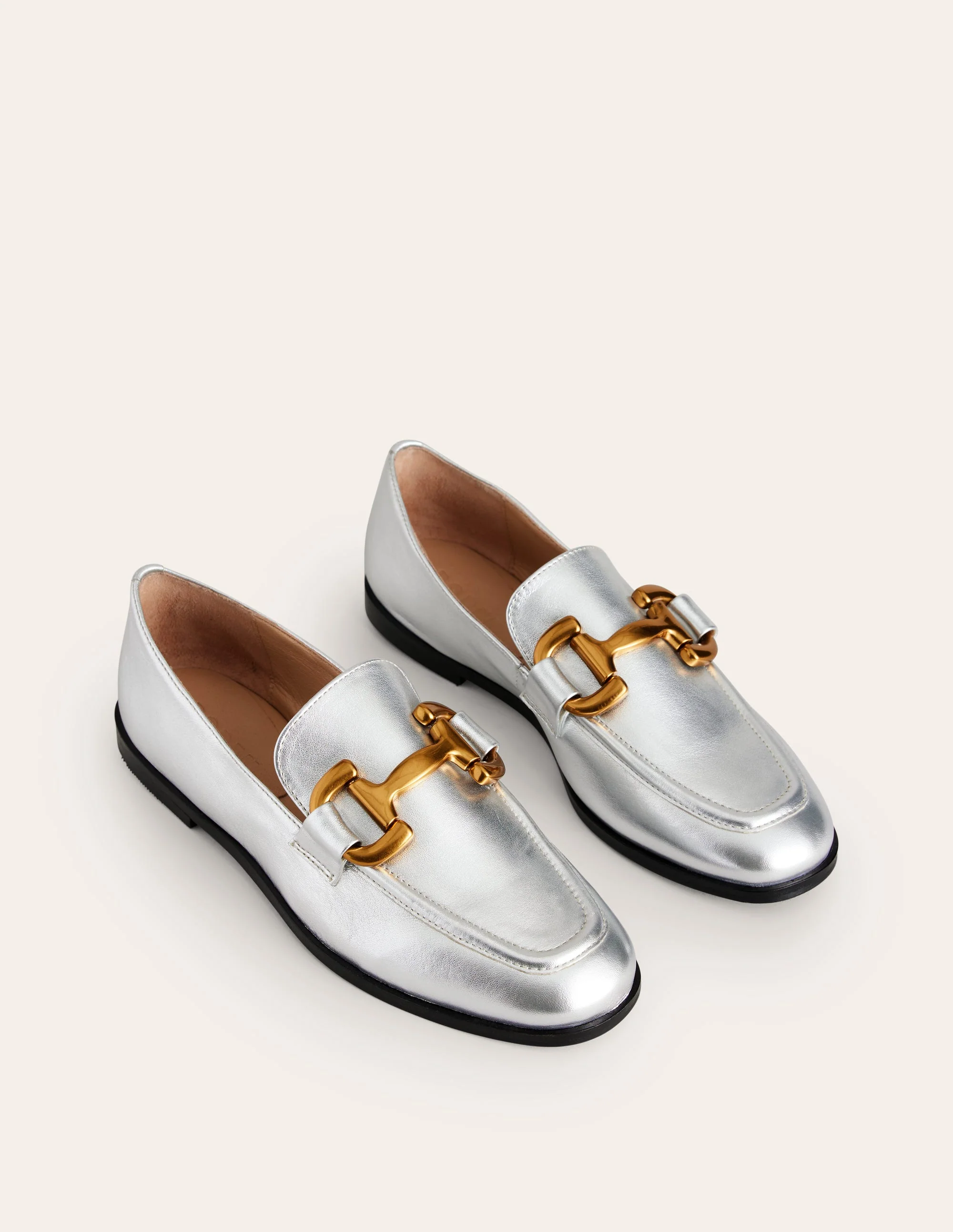 Iris Snaffle Loafers-Silver - Image 3