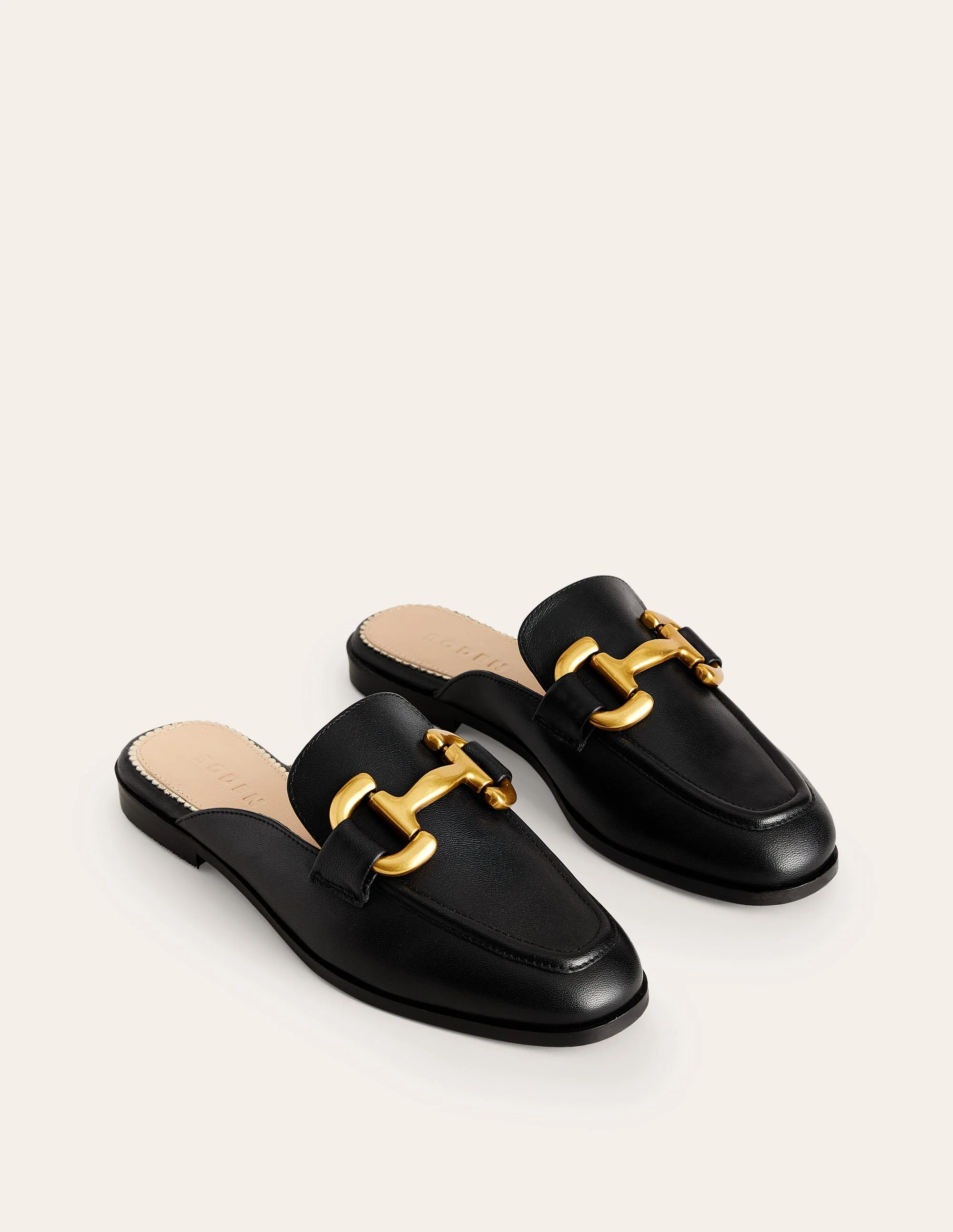 Iris Snaffle Mule Loafers-Black - Image 4