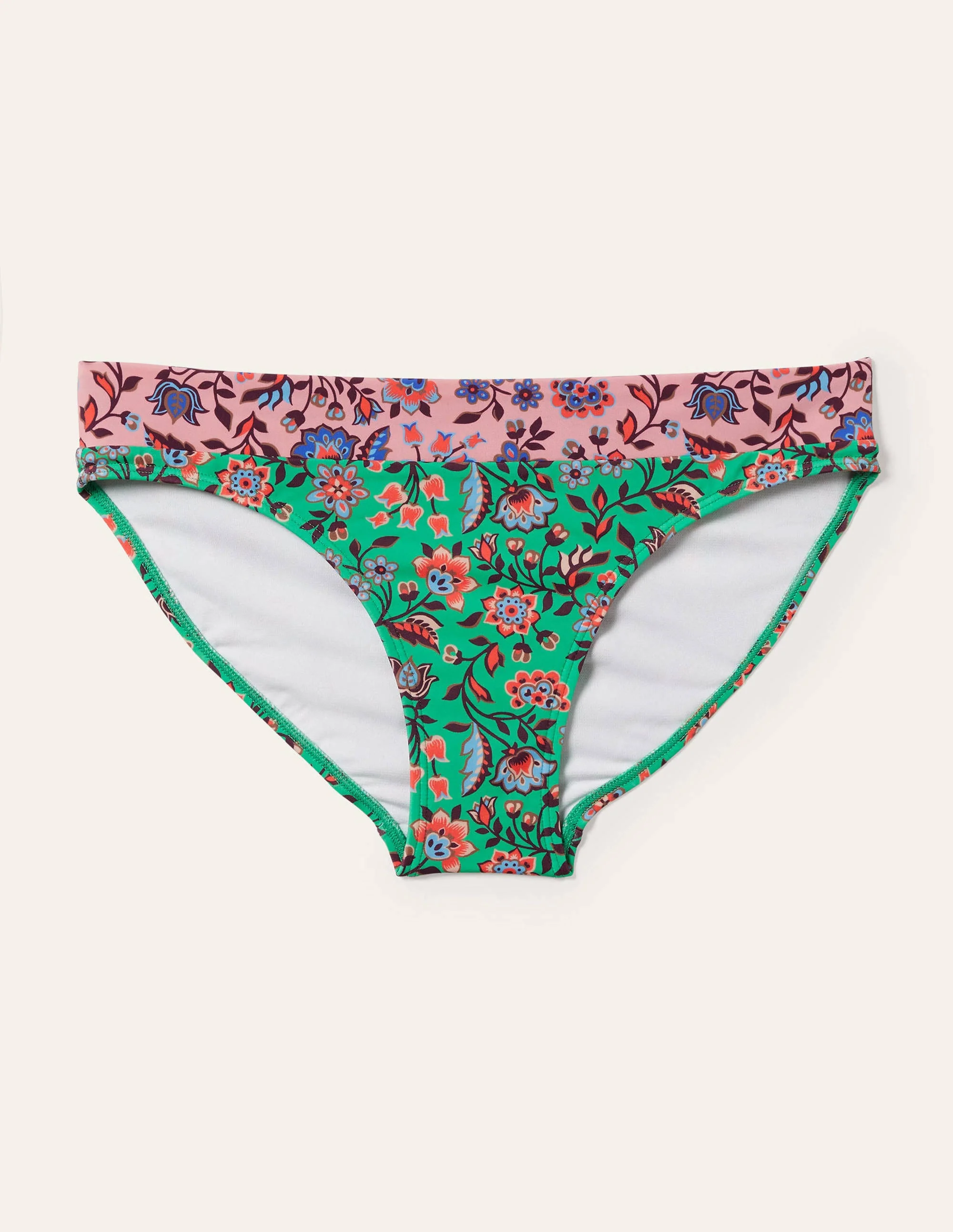Ithaca Panel Bikini Bottoms-Formica Pink, Oriental Meadow - Image 7