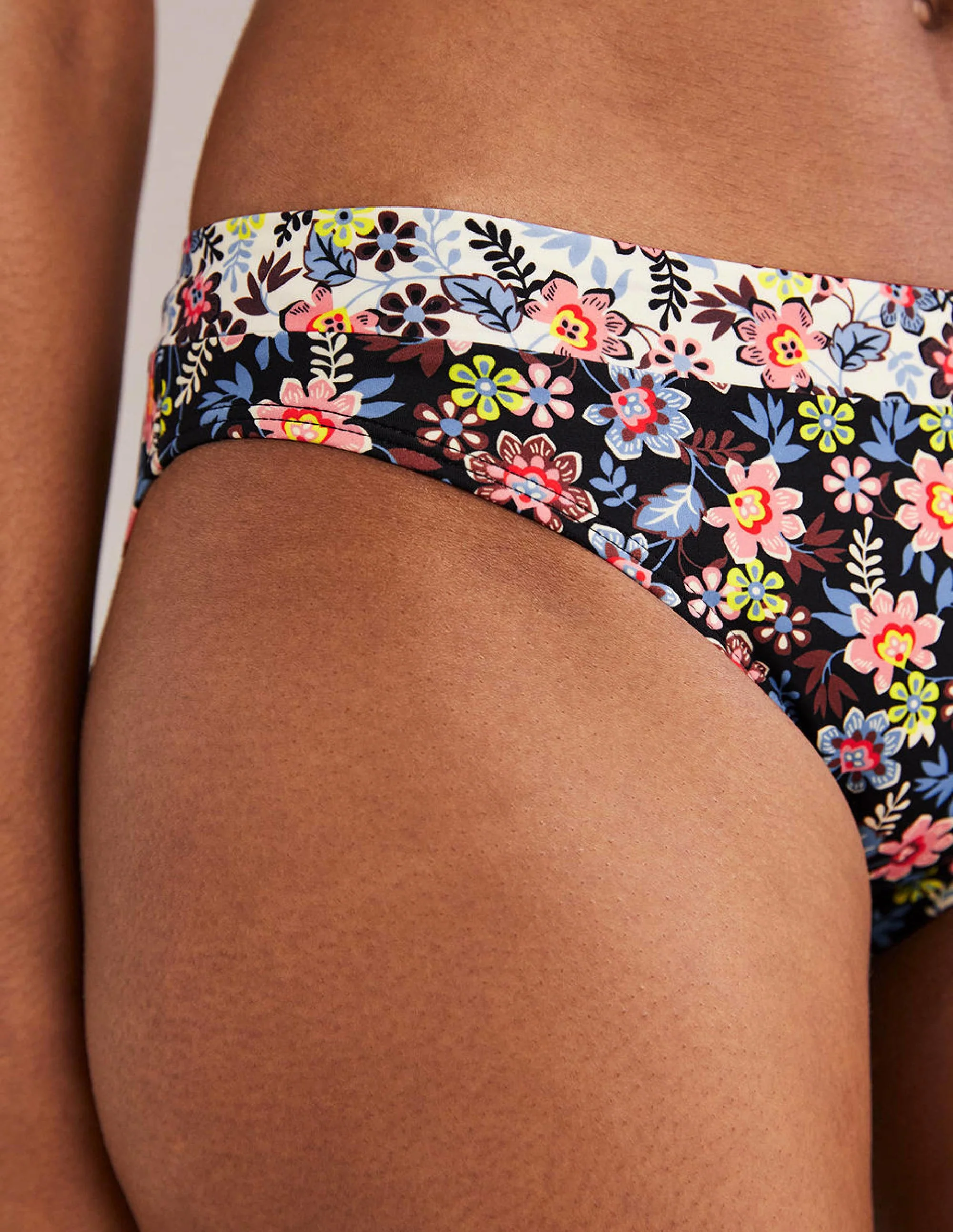 Ithaca Panel Bikini Bottoms-Nero, Opulent Leaf - Image 2